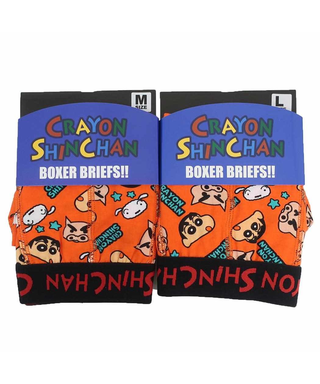 シネマコレクション cinemacollection クレヨンしんちゃん 男性用下着 ボクサーブリーフ フェイスロゴ ちらし スモールプラネット ギフト雑貨 メンズインナー アニメキャラクター グッズ 【返品不可商品】