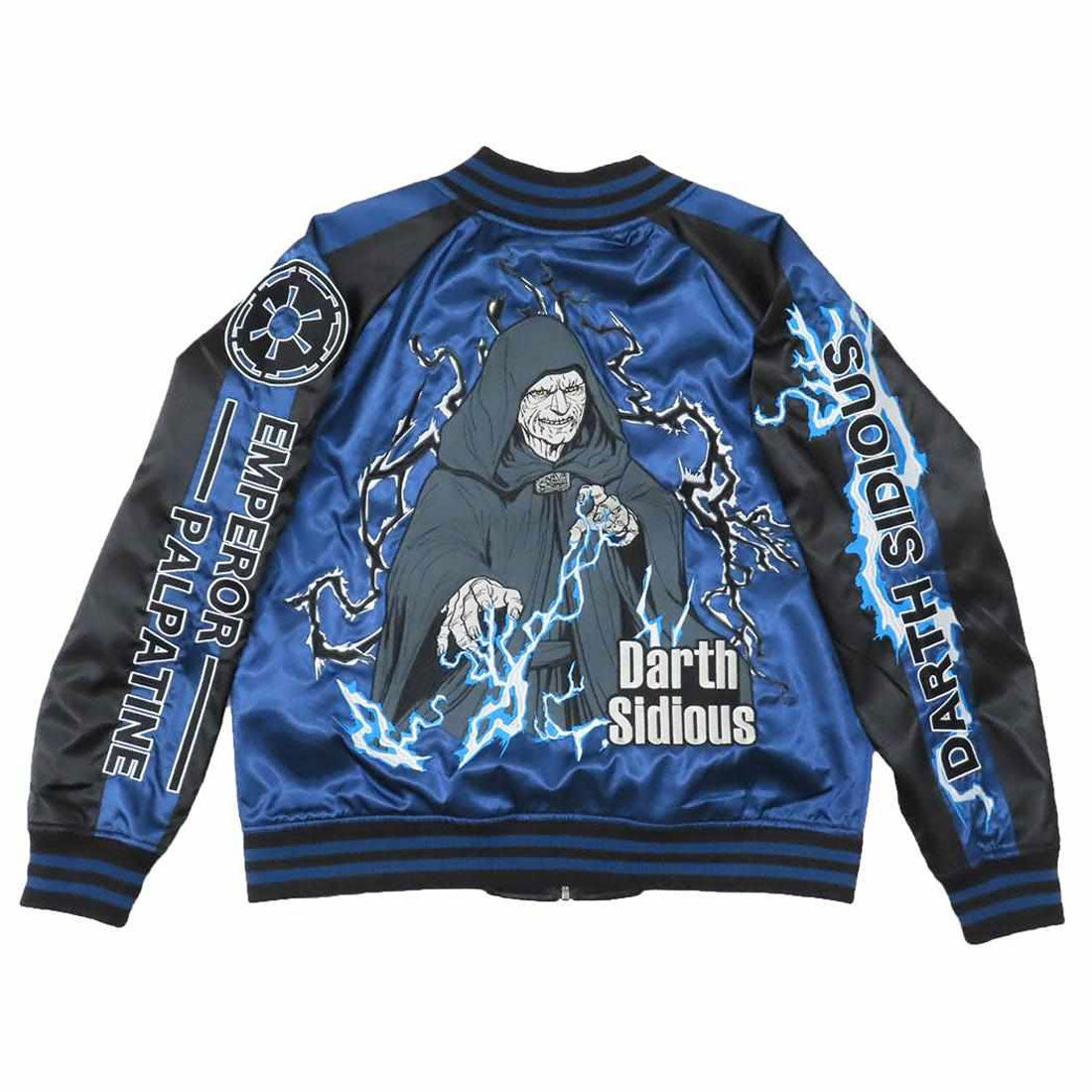 シネマコレクション cinemacollection スターウォーズ アウター スカジャン L ダース シディアス STAR WARS 丸眞 プレゼント キャラクター グッズ ブルー