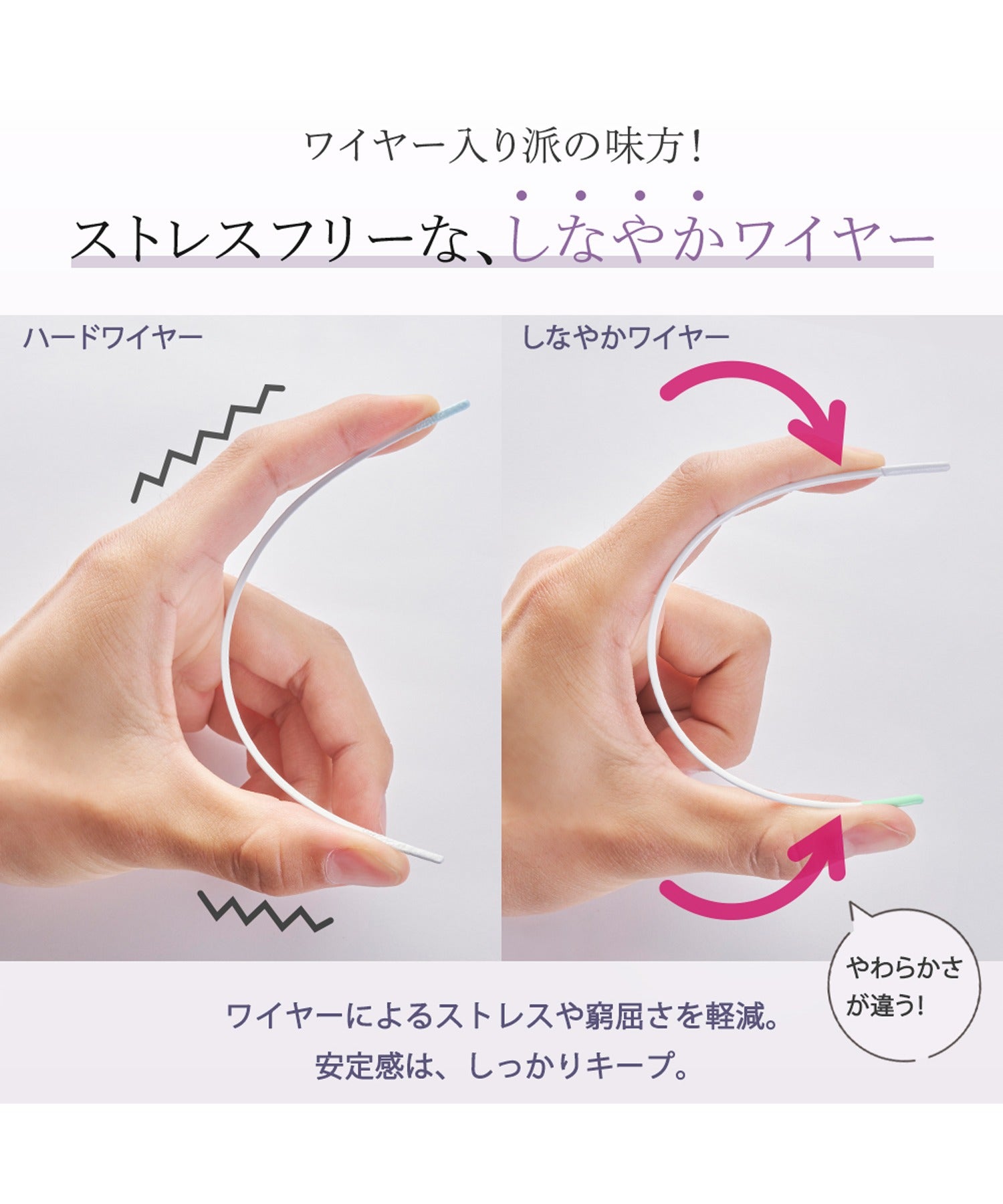 ユナウ YU'NOW モテ谷間のもっちりコンフォートブラ&ショーツ【返品不可商品】 (チェリーレッド) チェリーレッド