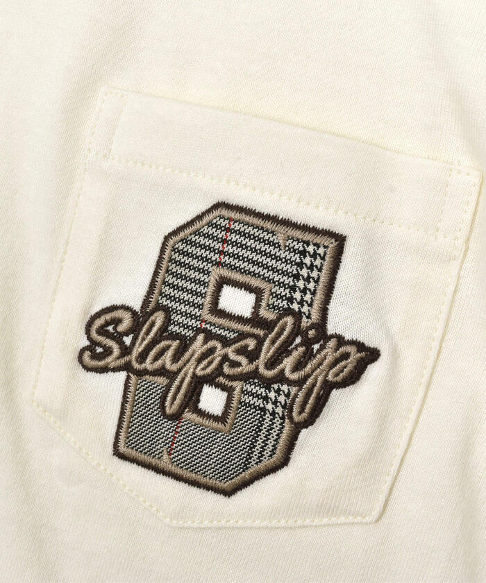 スラップ スリップ SLAP SLIP チェック柄レイヤード長袖Tシャツ