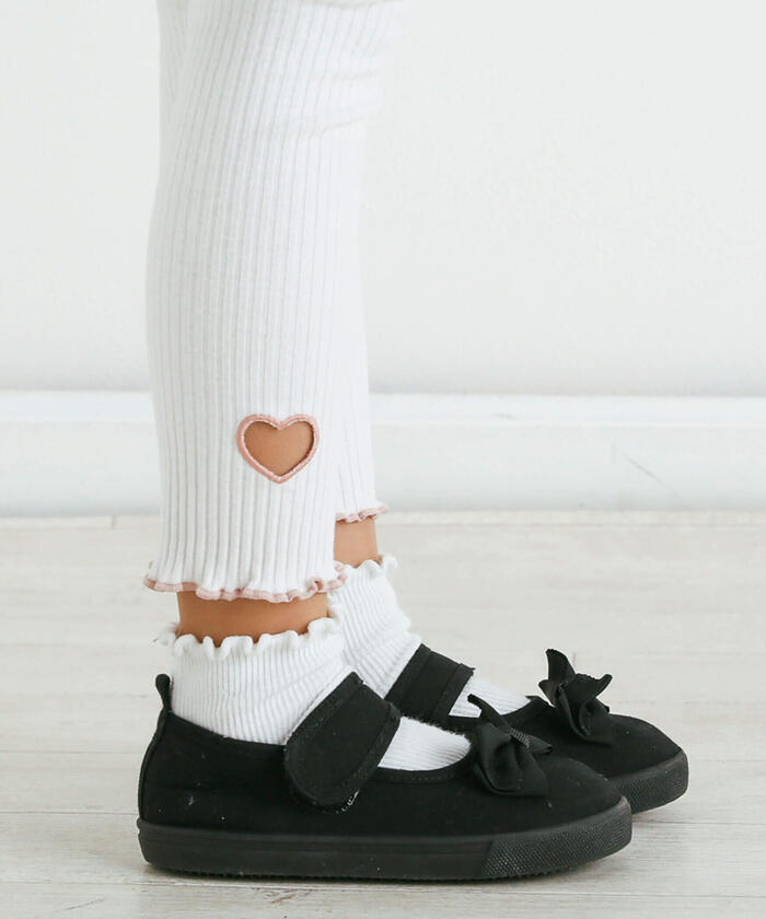 スラップ スリップ SLAP SLIP 裾ハートくりぬきレギンス