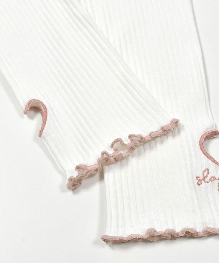 スラップ スリップ SLAP SLIP 裾ハートくりぬきレギンス