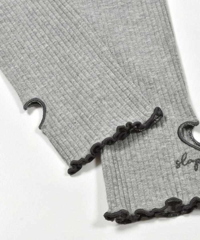 スラップ スリップ SLAP SLIP 裾ハートくりぬきレギンス