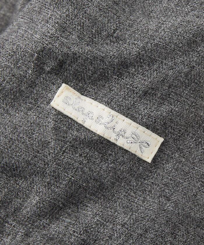 スラップ スリップ SLAP SLIP フワフワファー襟リボン付きショートジャケット