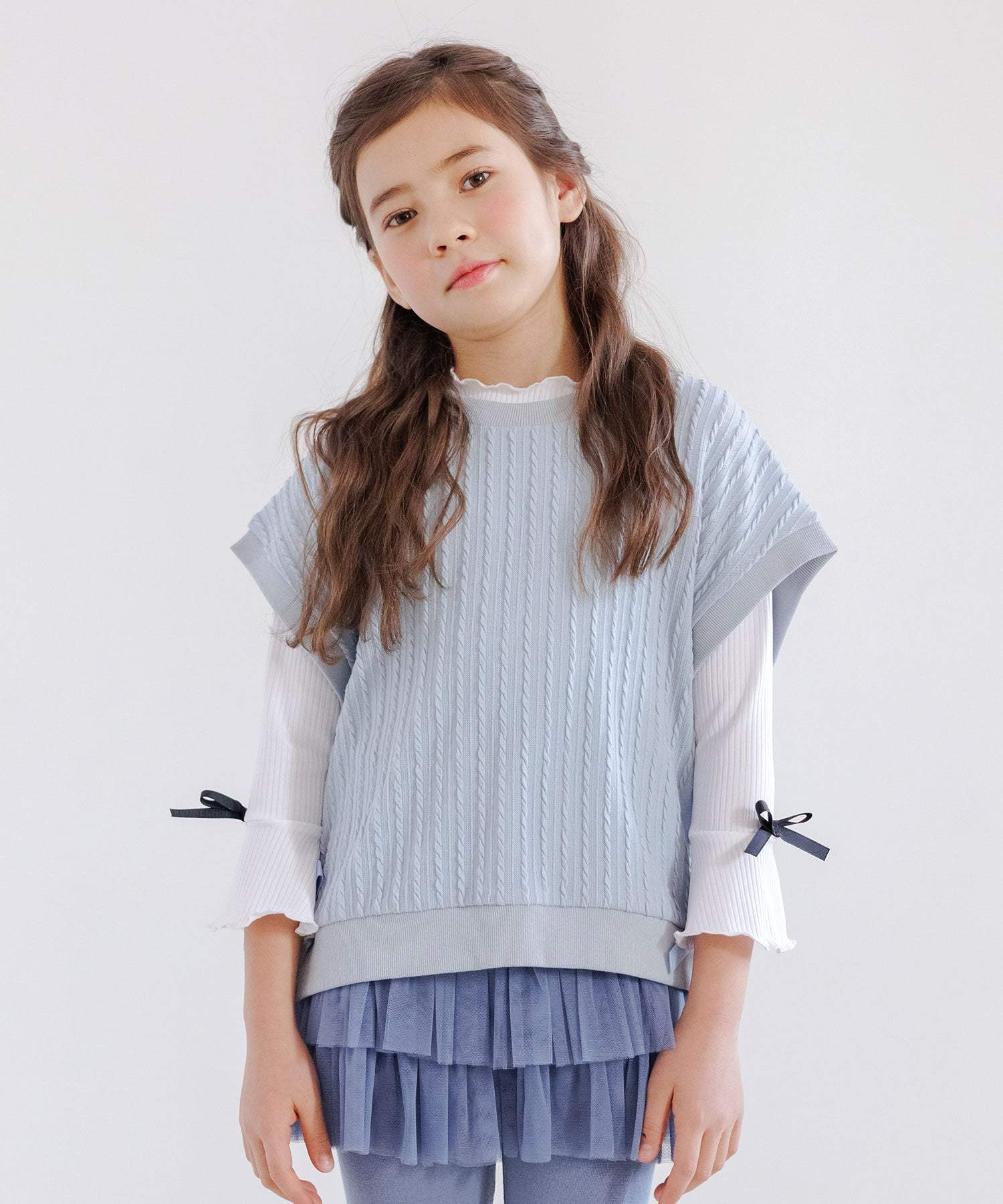 コドモフク ビー 子供服Bee 長袖リブトップス