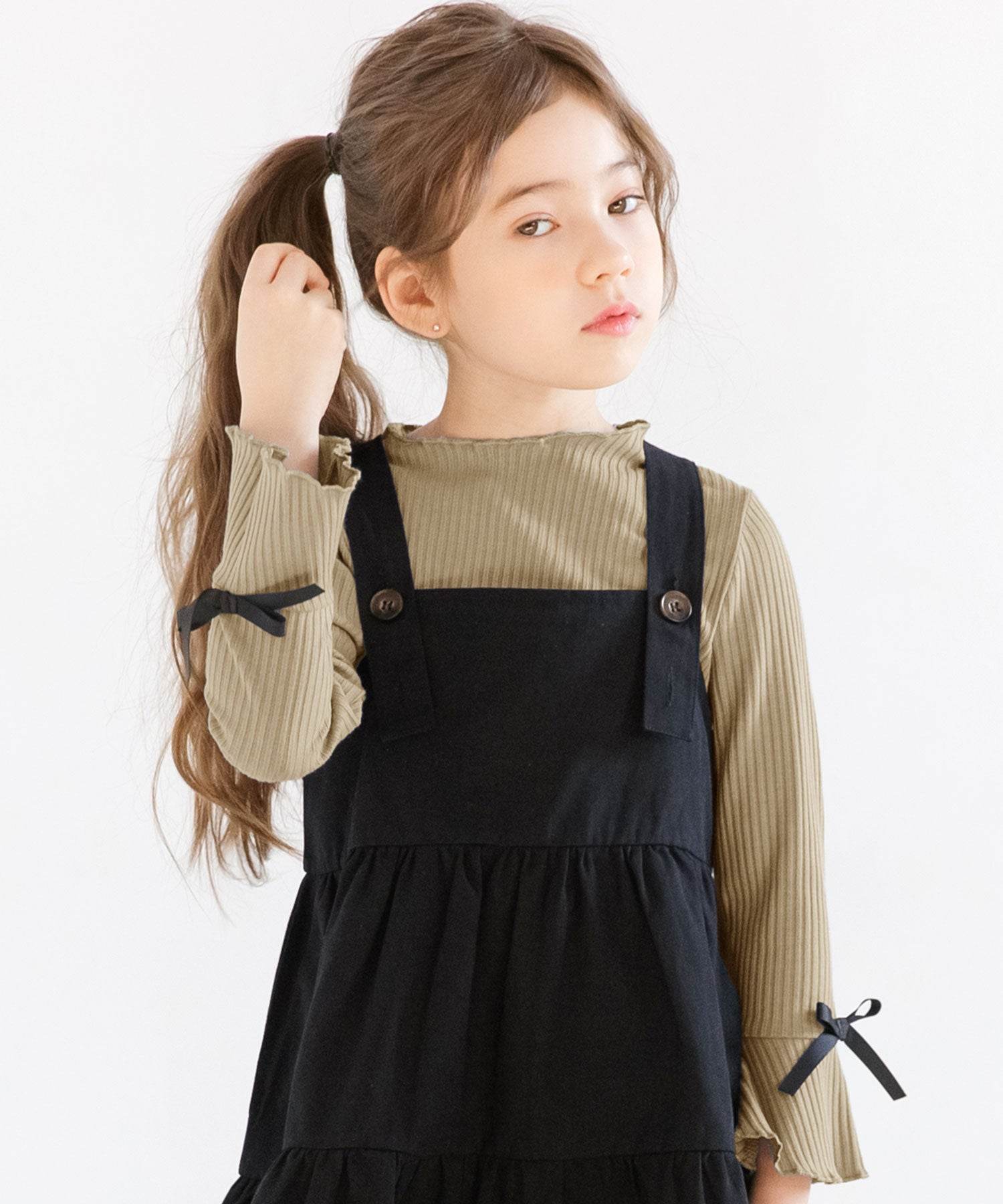 コドモフク ビー 兒童服Bee 長袖羅紋上衣