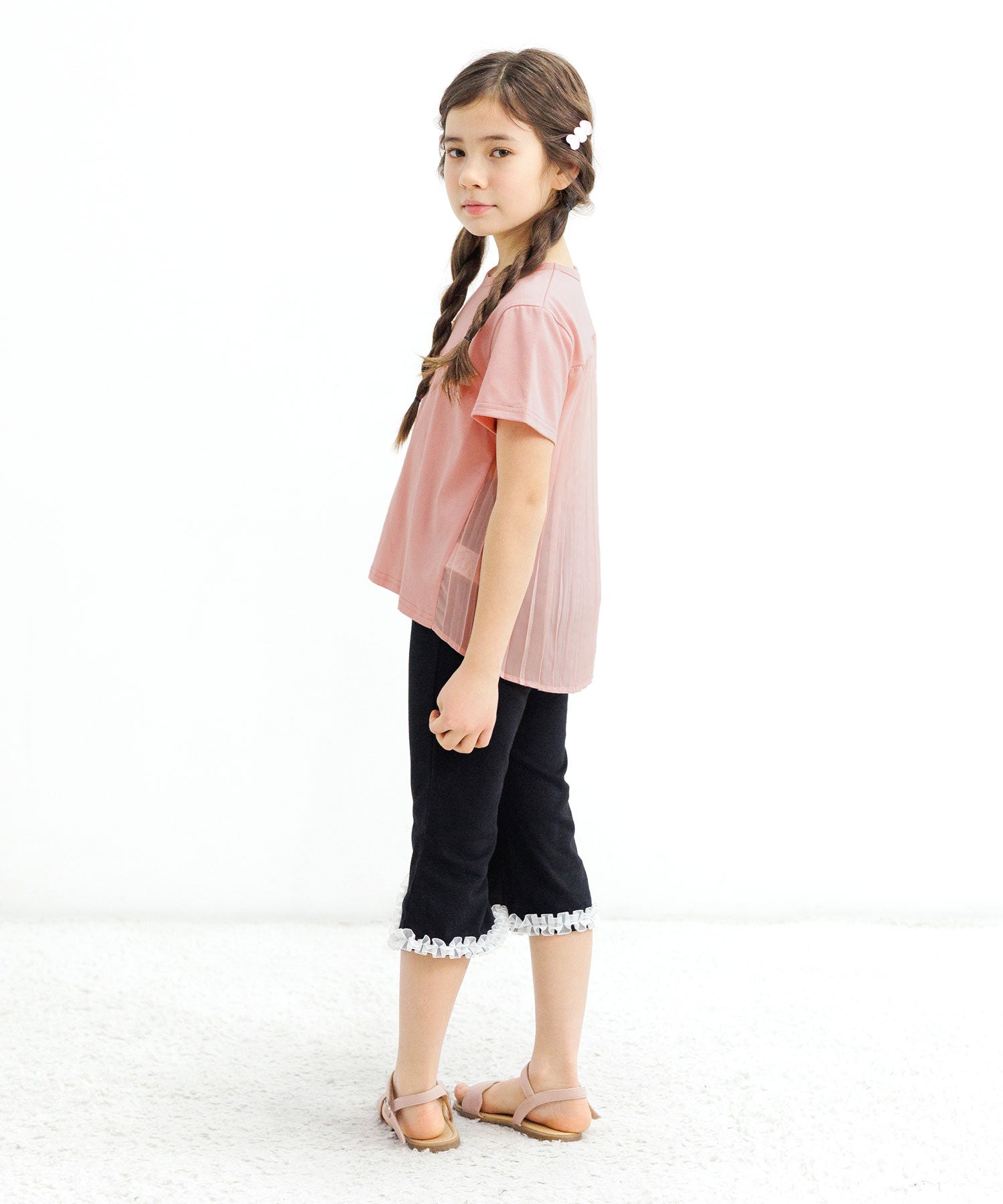 Kodomo Fuku Bee Children's Clothing Bee Back Pleats Top