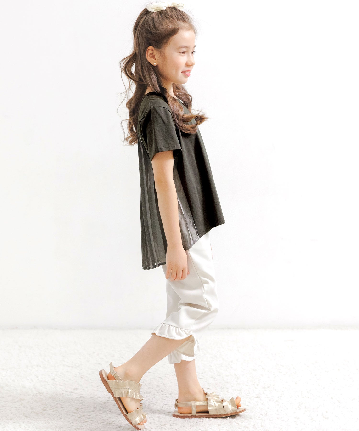 Kodomo Fuku Bee Children's Clothing Bee Back Pleats Top