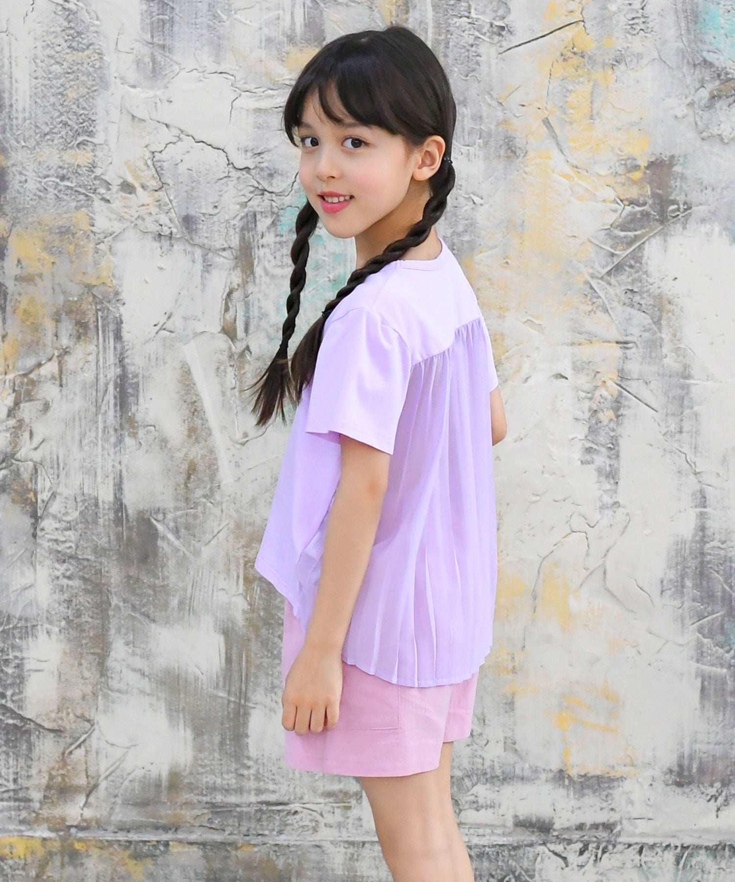 Kodomo Fuku Bee Children's Clothing Bee Back Pleats Top