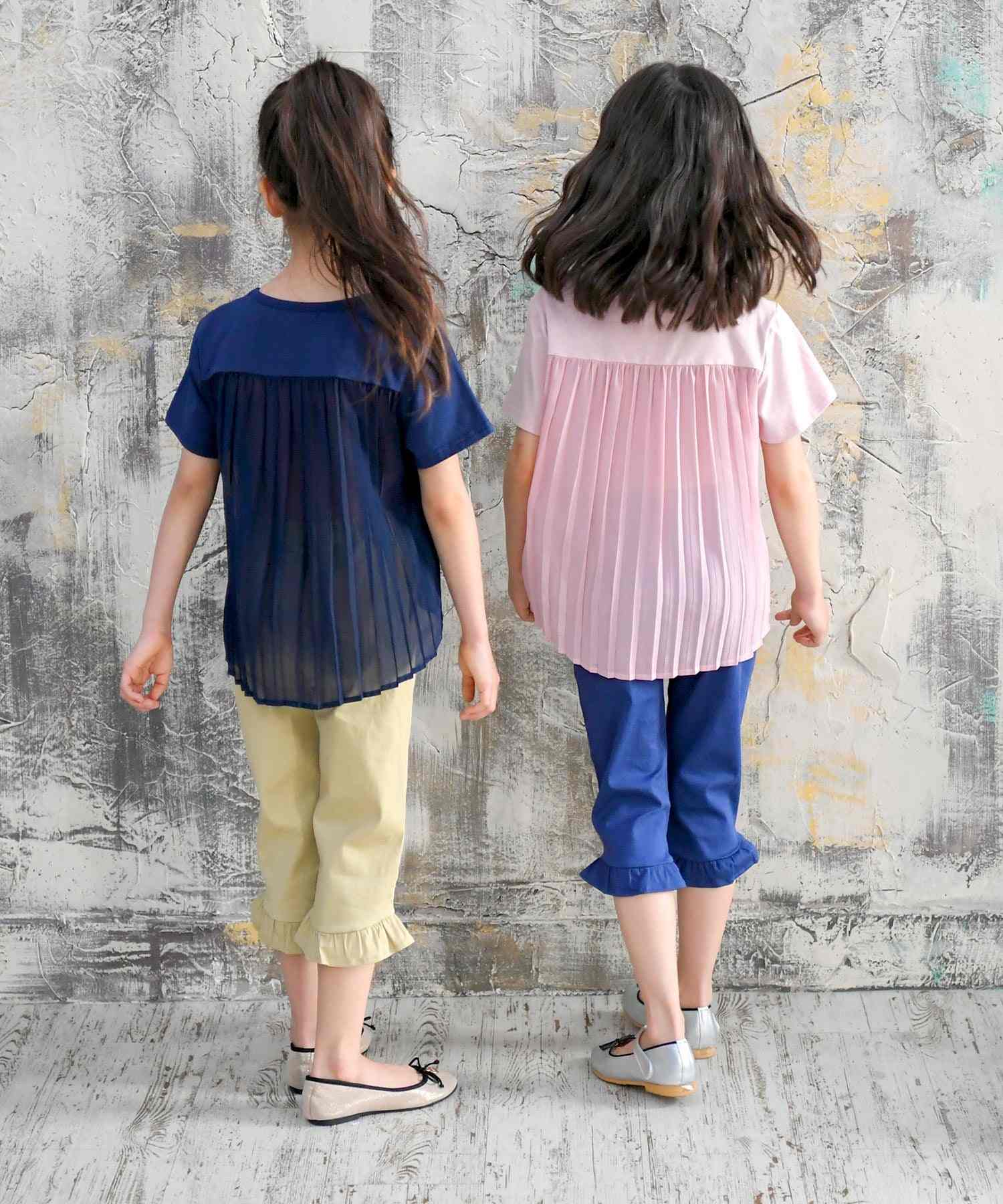 Kodomo Fuku Bee Children's Clothing Bee Back Pleats Top