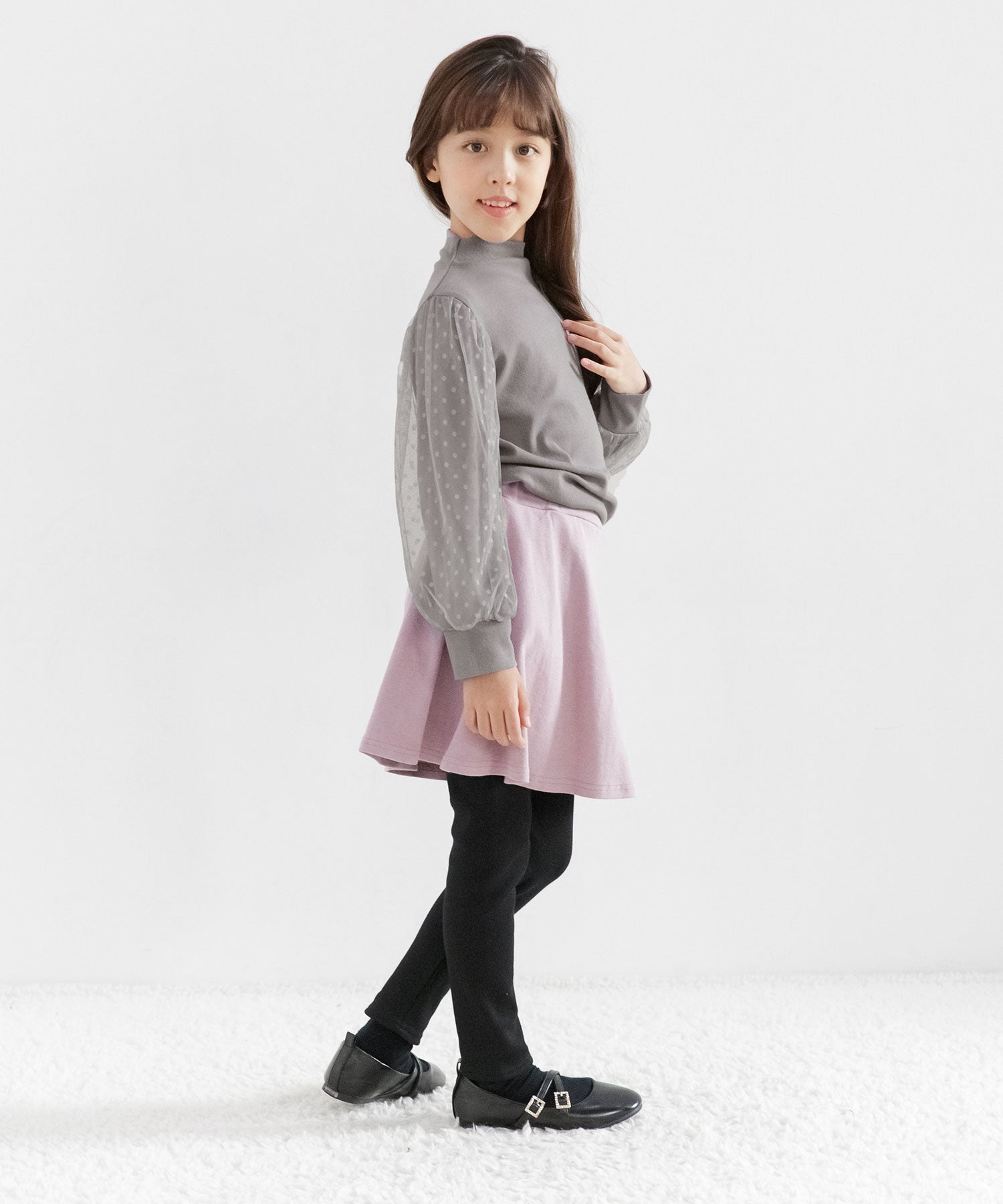 コドモフク ビー 子供服Bee 袖チュールトップス