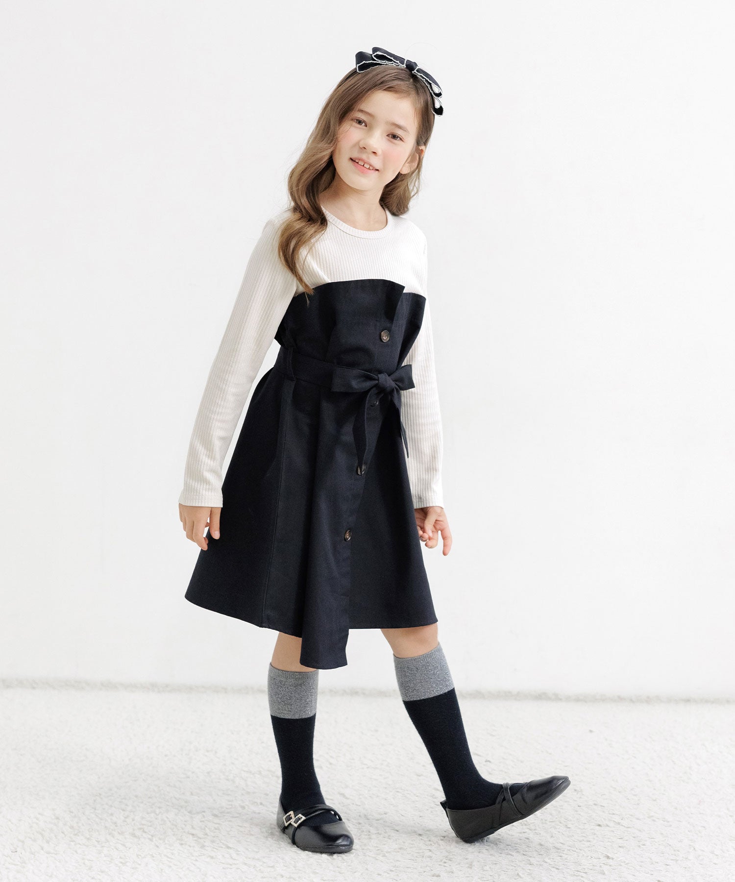 コドモフク ビー 子供服Bee アシメトリーワンピース