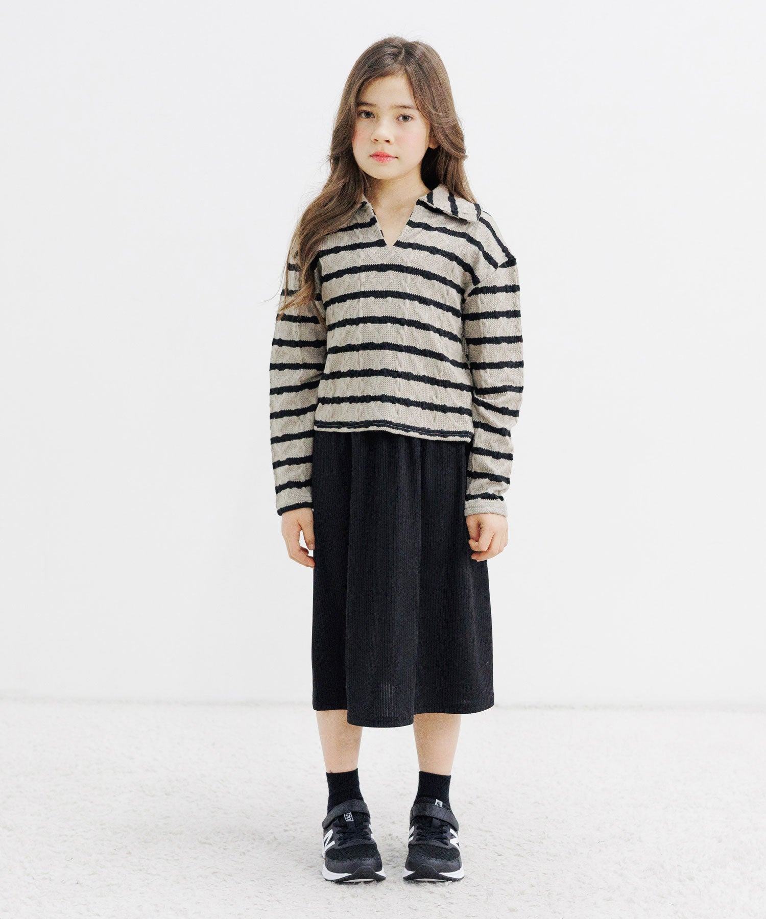 コドモフク ビー 子供服Bee リブ地スカート