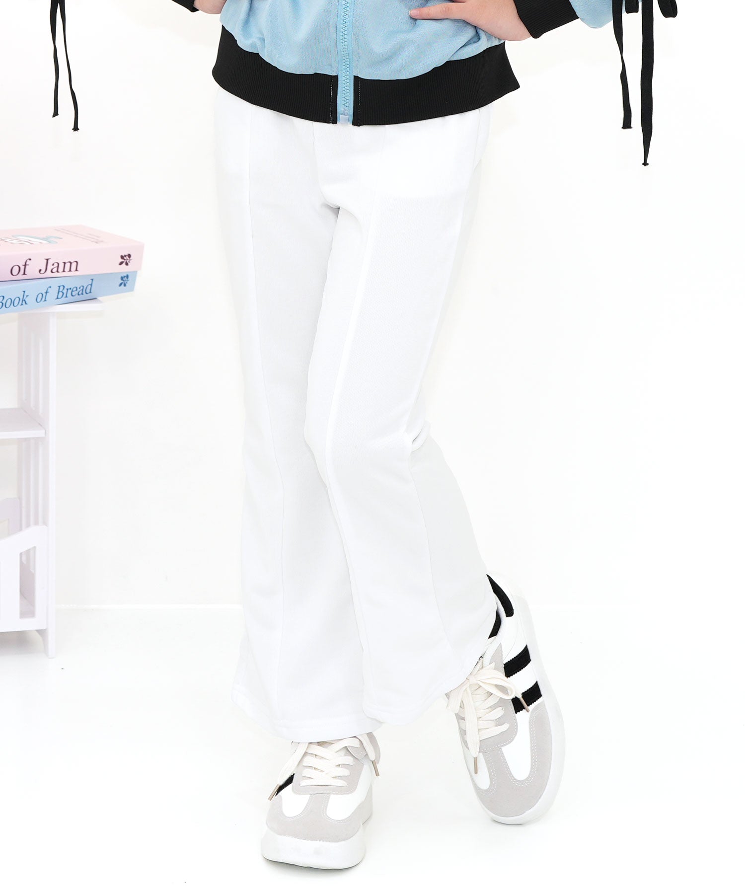 コドモフク ビー 子供服Bee フレアパンツ,ホワイト