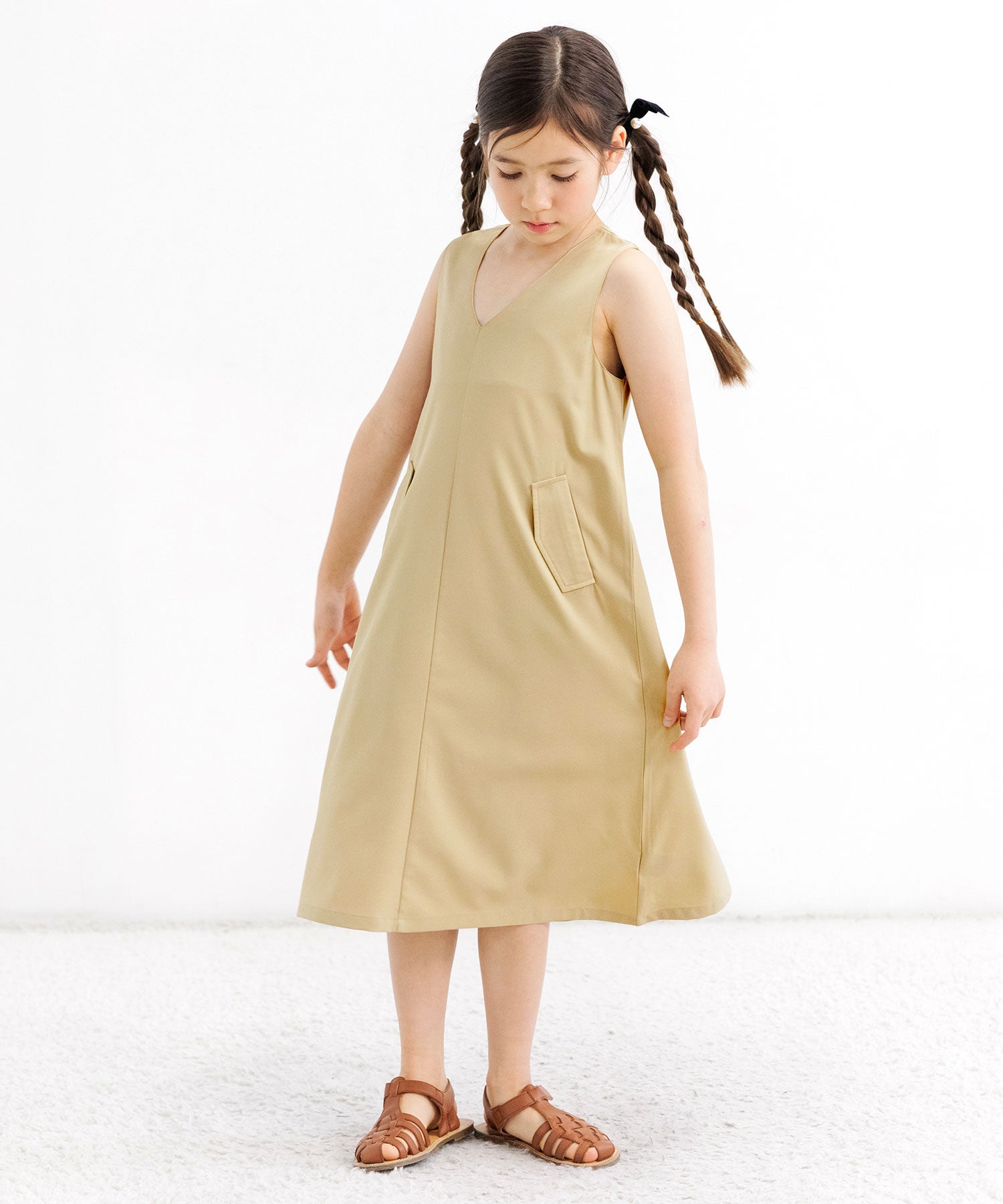 試着のみタグ付き　TEA & CAKE jumper skirt　ベージュ 試着のみタグ付きTEA & CAKE jumper skirtベージュ
