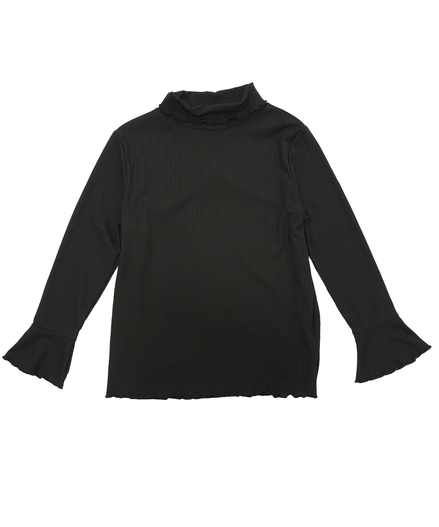 コドモフク ビー 子供服Bee リブ地トップス,ブラック