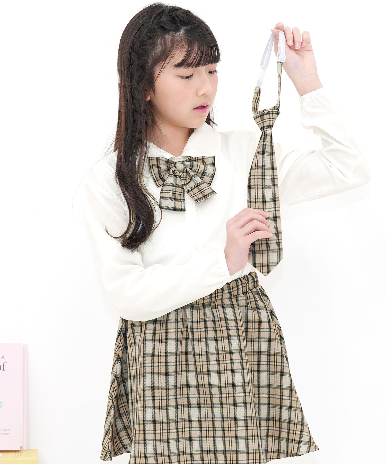 コドモフク ビー 子供服Bee セットアップ (ホワイト×ベージュ) ホワイト×ベージュ