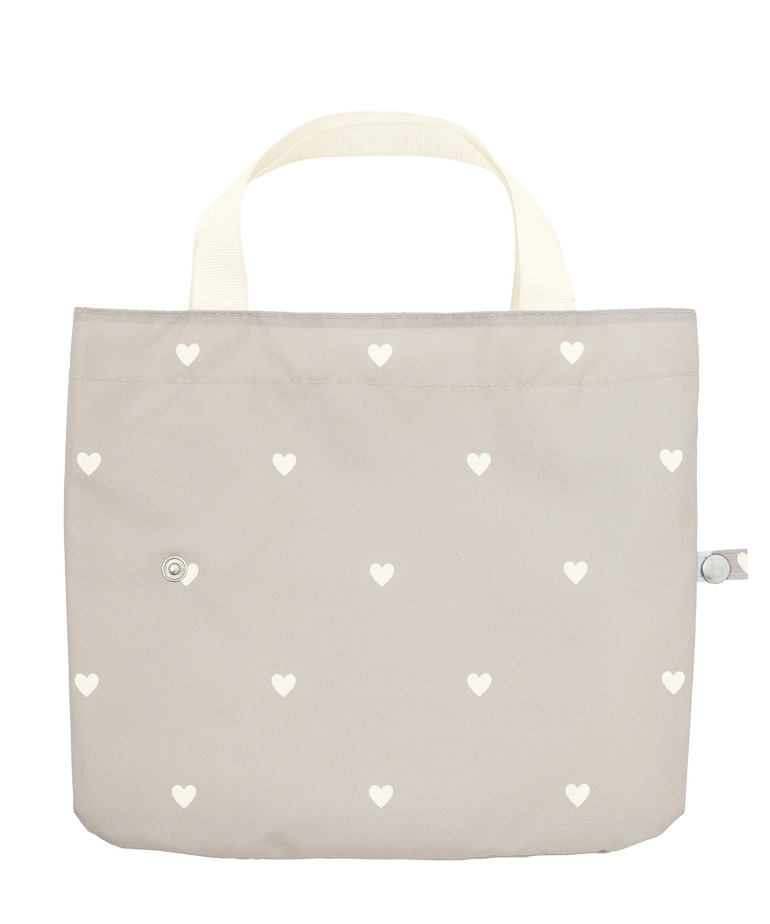 ビコーズ because トートバッグ収納!Heart Mini 折りたたみ傘 (グレー) グレー