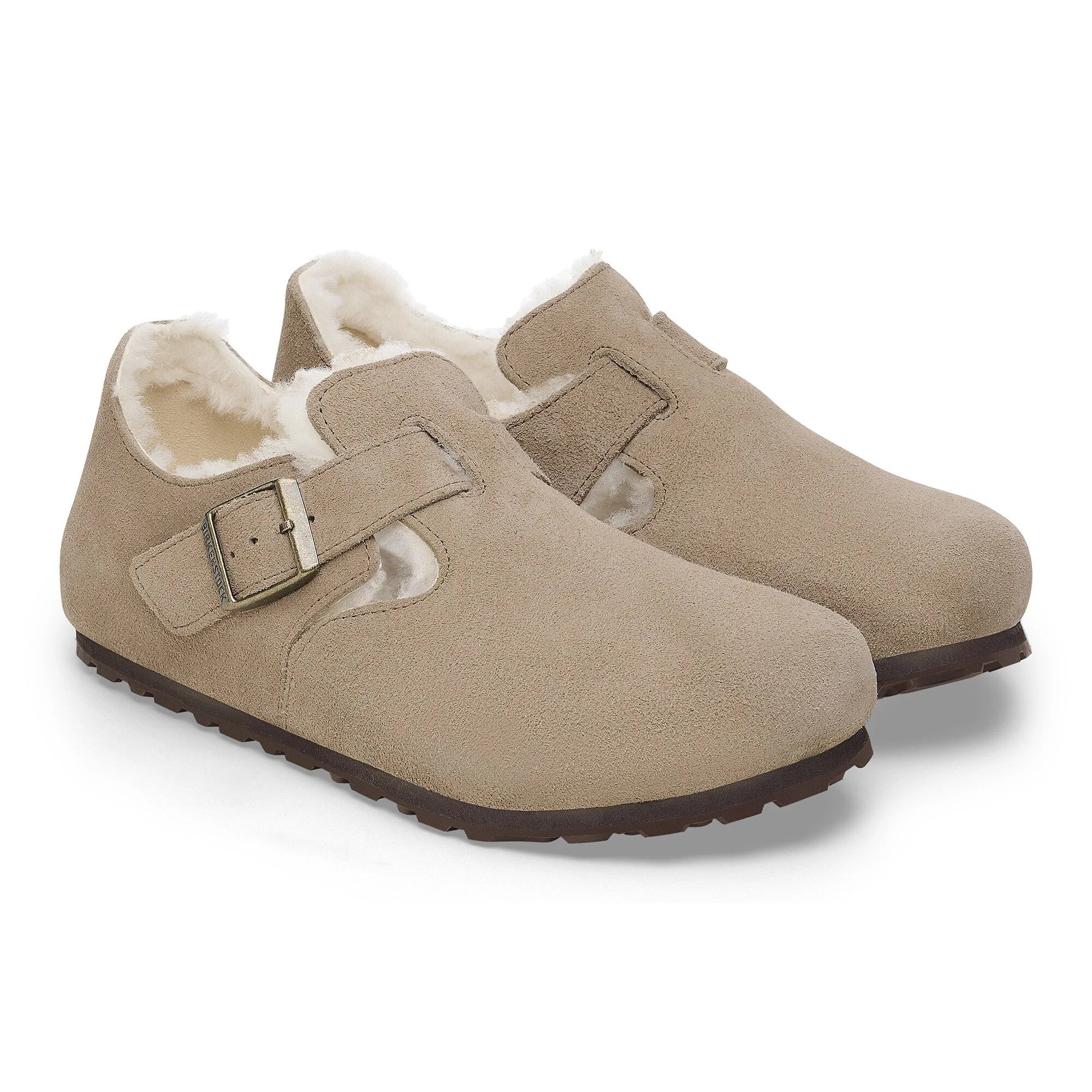ビルケンシュトック BIRKENSTOCK スリッポン メンズ レディース ロンドンシアリング 1014961 1014963 1028470 BIRKENSTOCK London Shearling サボ ボア ムートン シープスキン (ベージュ) ベージュ