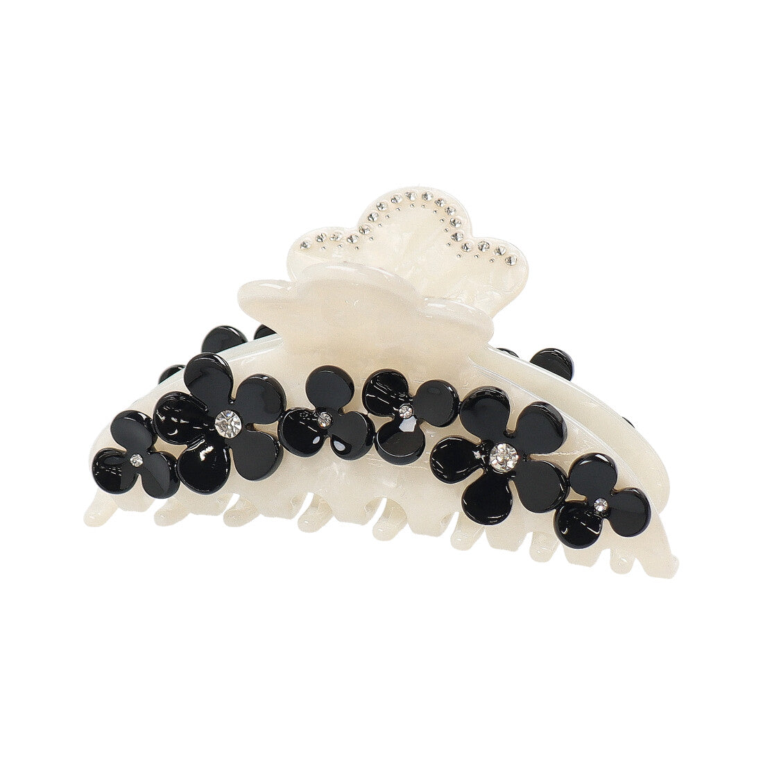 ビビ BIBI バンスクリップ (ヘアクリップ) (ホワイト/ブラック) ホワイト/ブラック