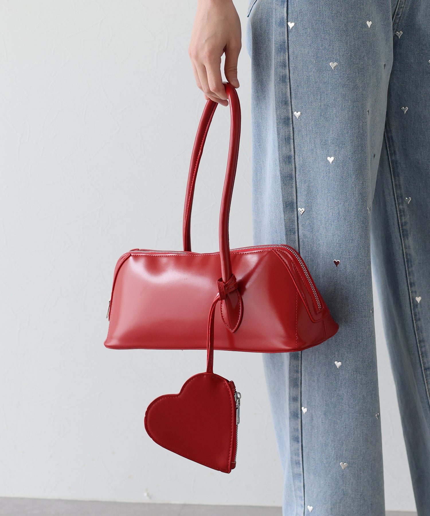 é Heart pouch shoulder strap bag SHOP LC DELIVERING JOY Cute White Heart Purse for Women, Faux