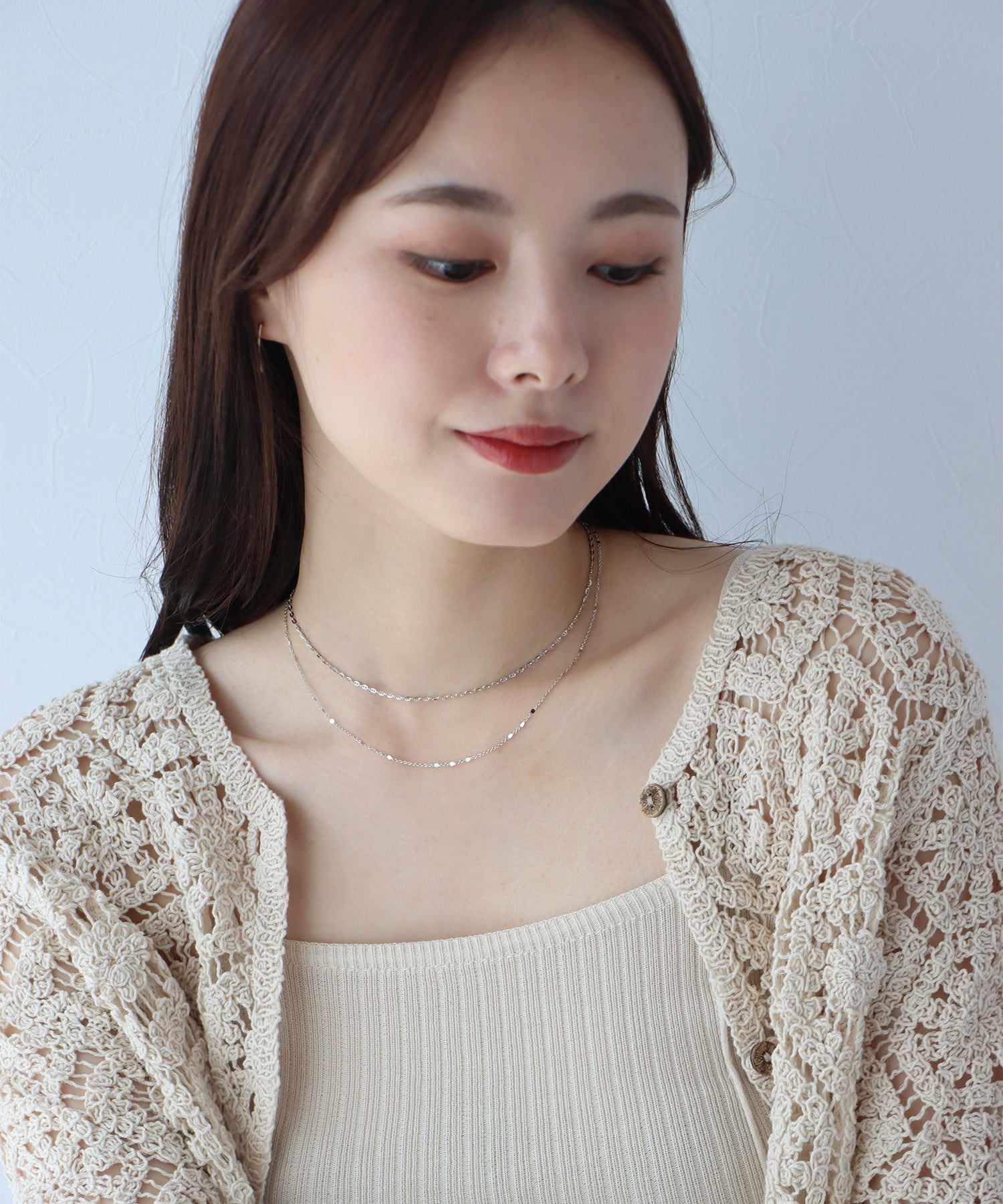 ブルーイースト BLUEEAST スパークルチェーンネックレス / ニッケルフリー