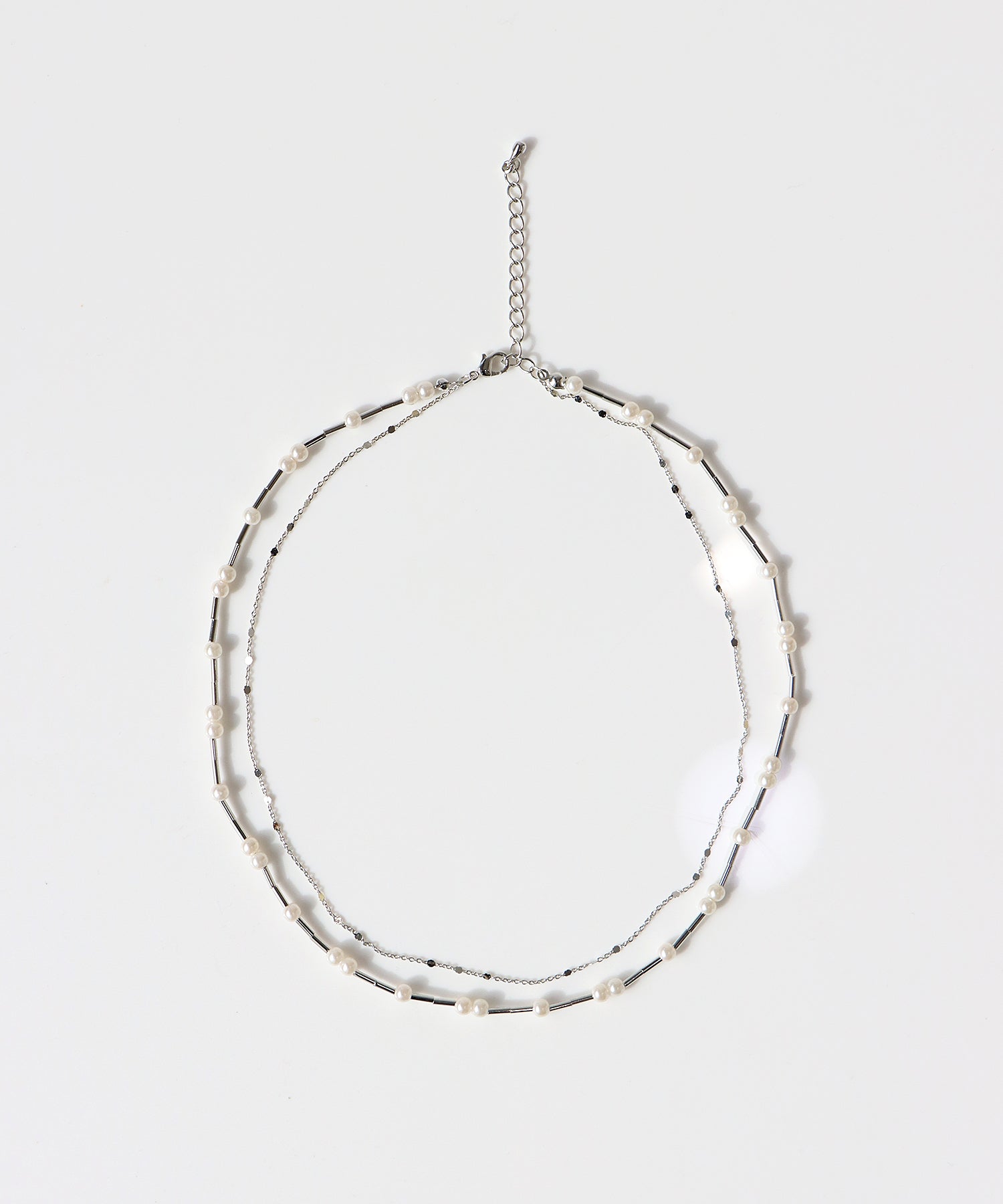 ブルーイースト BLUEEAST パールバー二連ネックレス (ゴールド(90)) ゴールド(90)