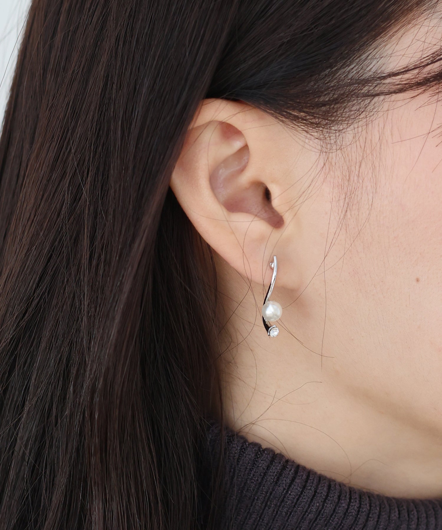 ブルーイースト BLUEEAST ラッパパールピアス (シルバー) シルバー