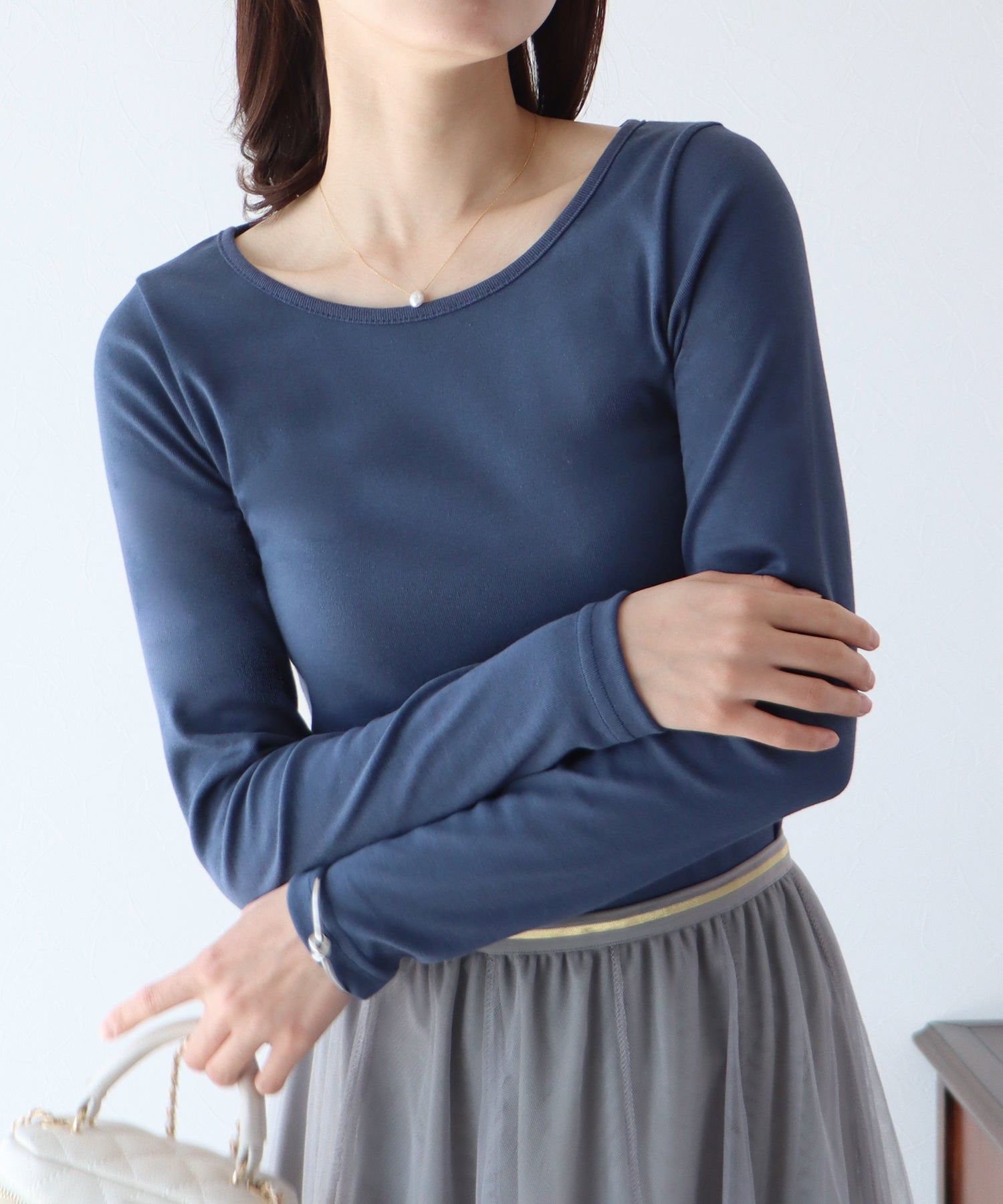 ブルーイースト BLUEEAST 長袖カラーロンT (ネイビー(75)) ネイビー(75)