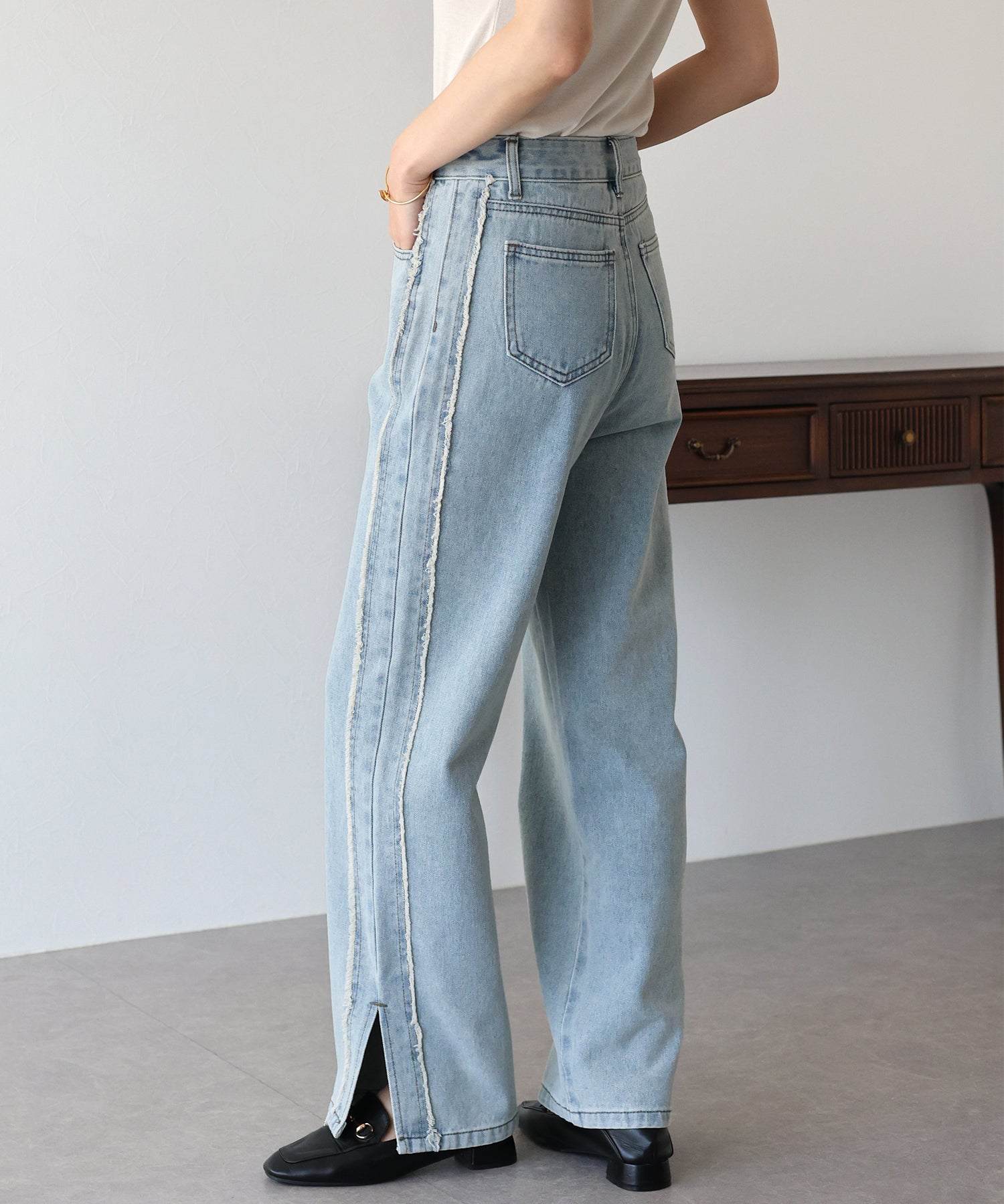 ブルーイースト BLUEEAST サイドフリンジデニム