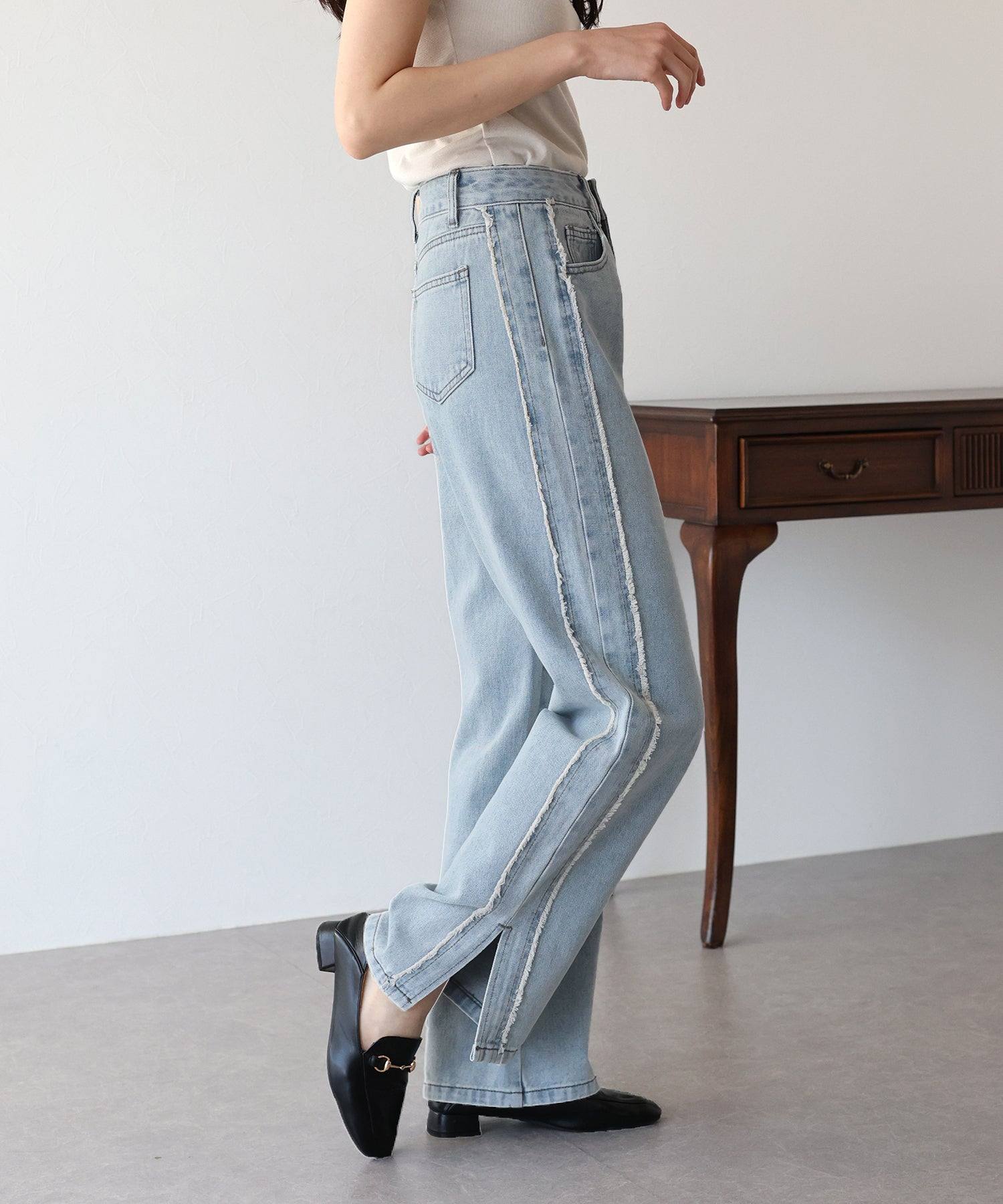 ブルーイースト BLUEEAST サイドフリンジデニム