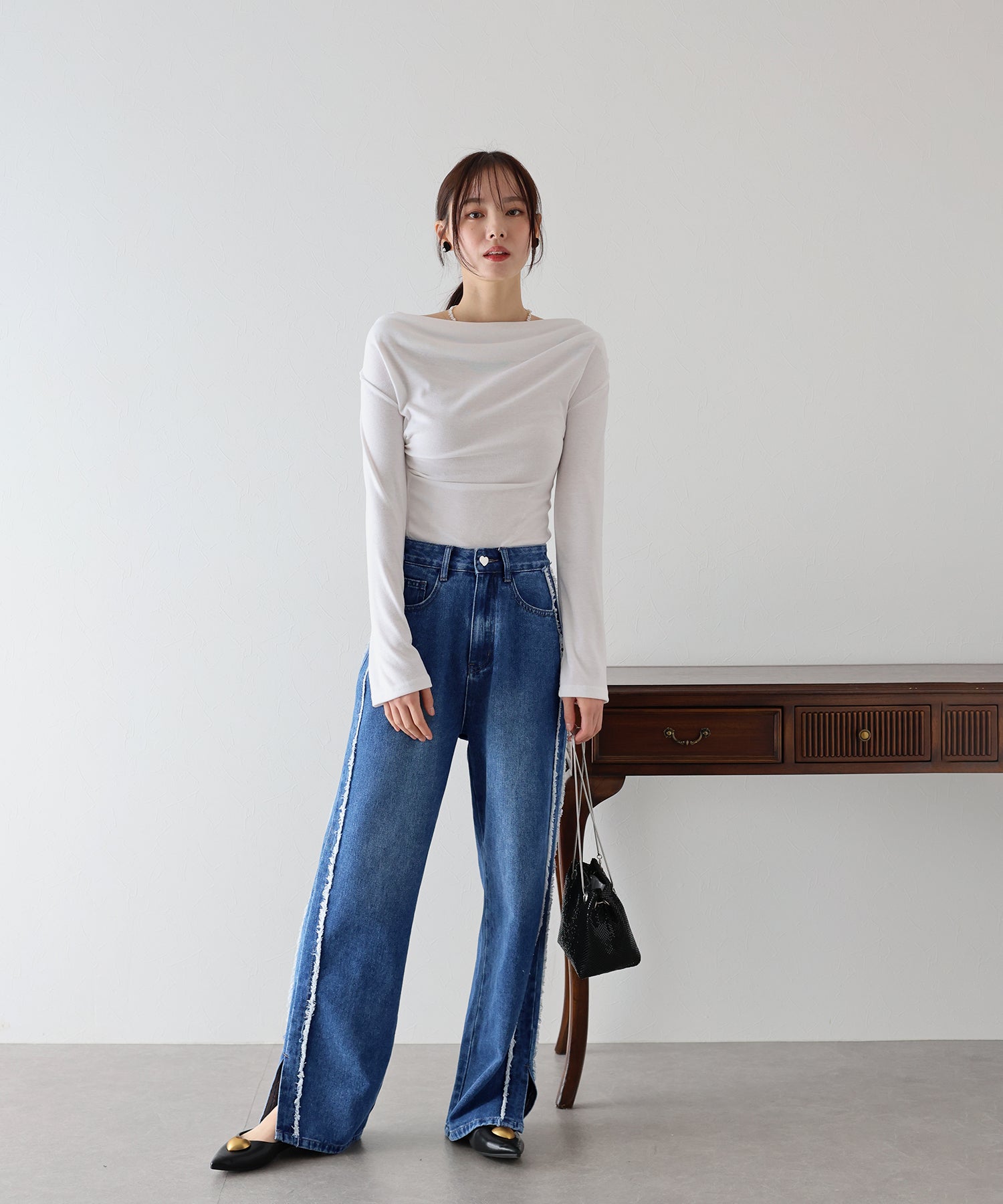 ブルーイースト BLUEEAST サイドフリンジデニム