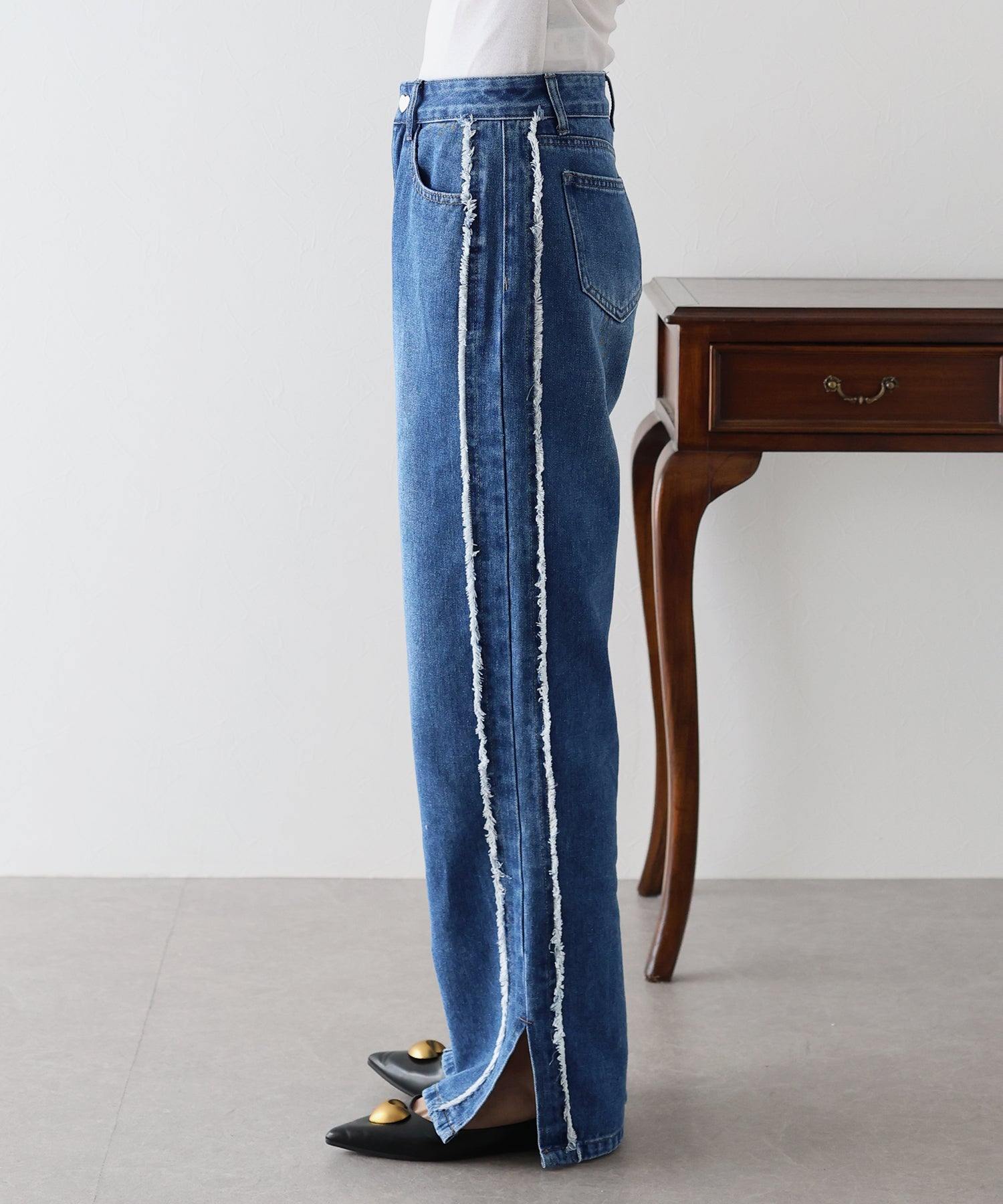 ブルーイースト BLUEEAST サイドフリンジデニム