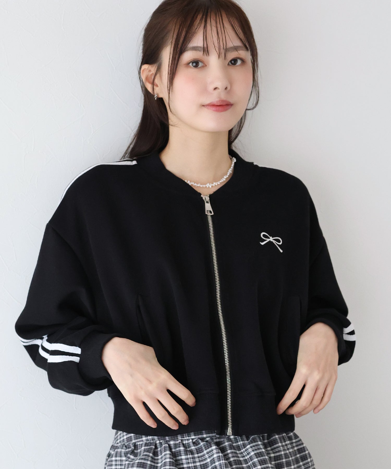 ブルーイースト BLUEEAST ワンポイントブルゾン (ホワイト) ホワイト