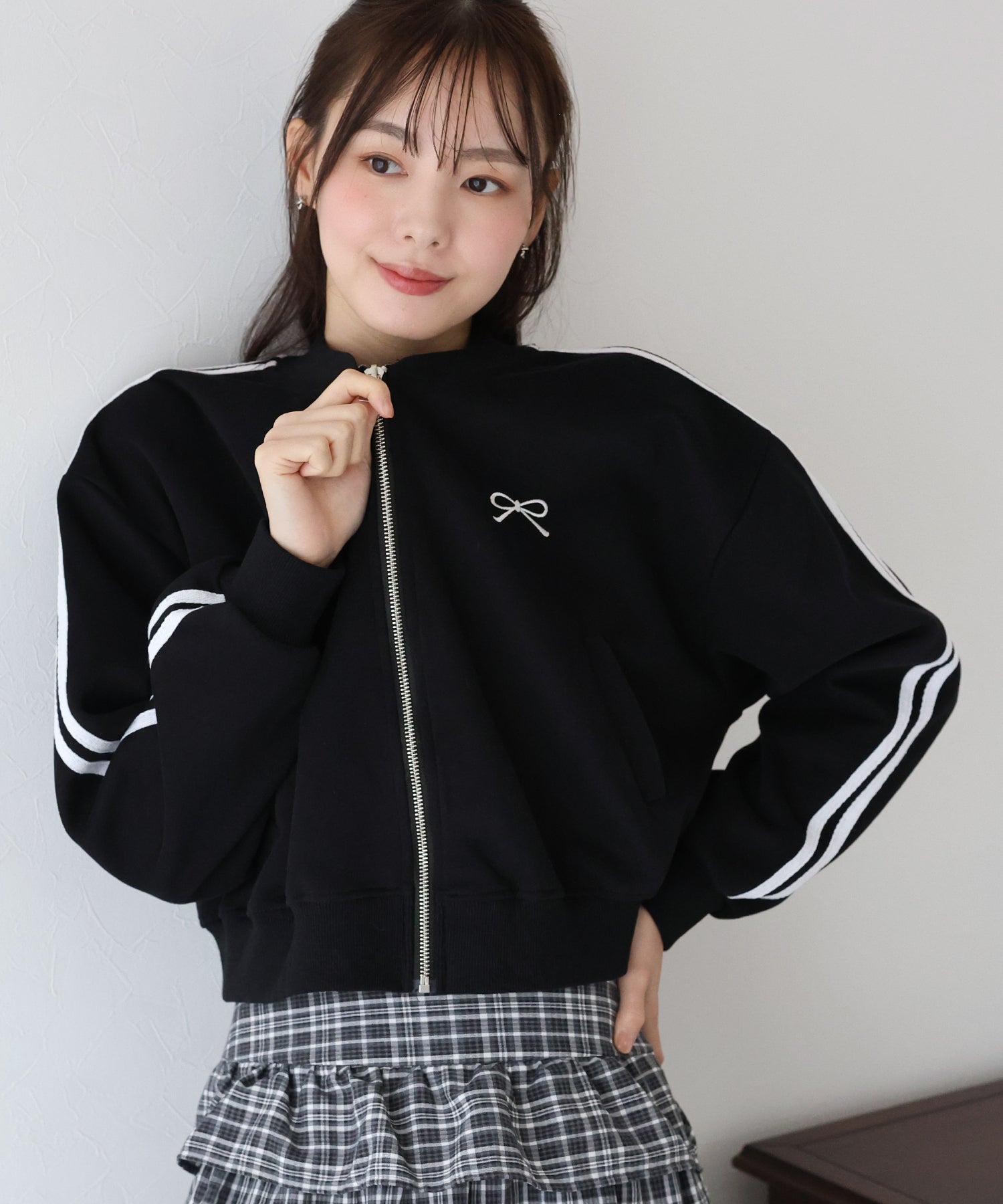 ブルーイースト BLUEEAST ワンポイントブルゾン (ホワイト) ホワイト