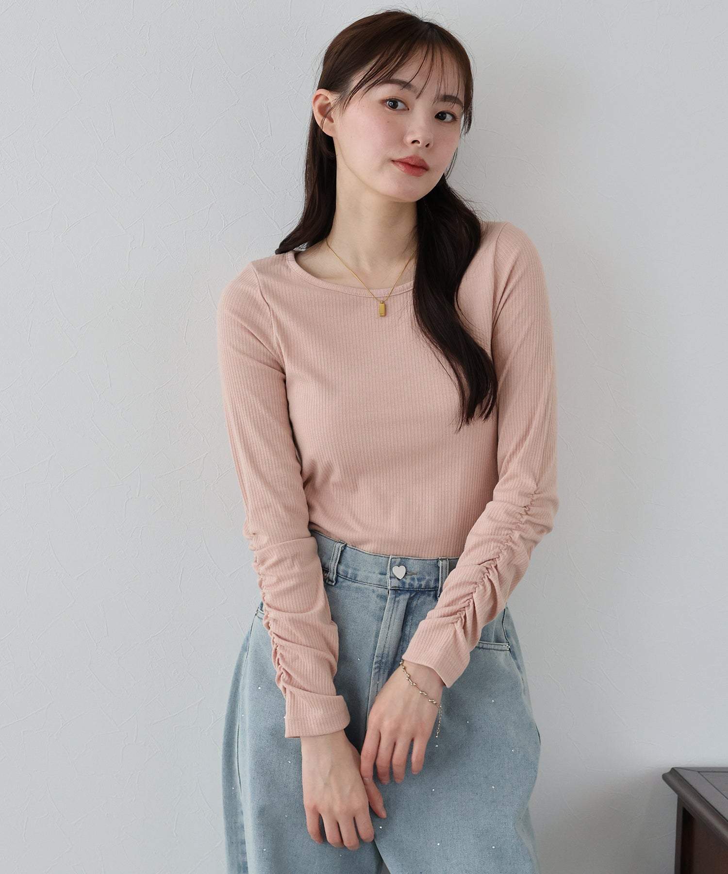 藍東 BLUEEAST 皺褶袖上衣