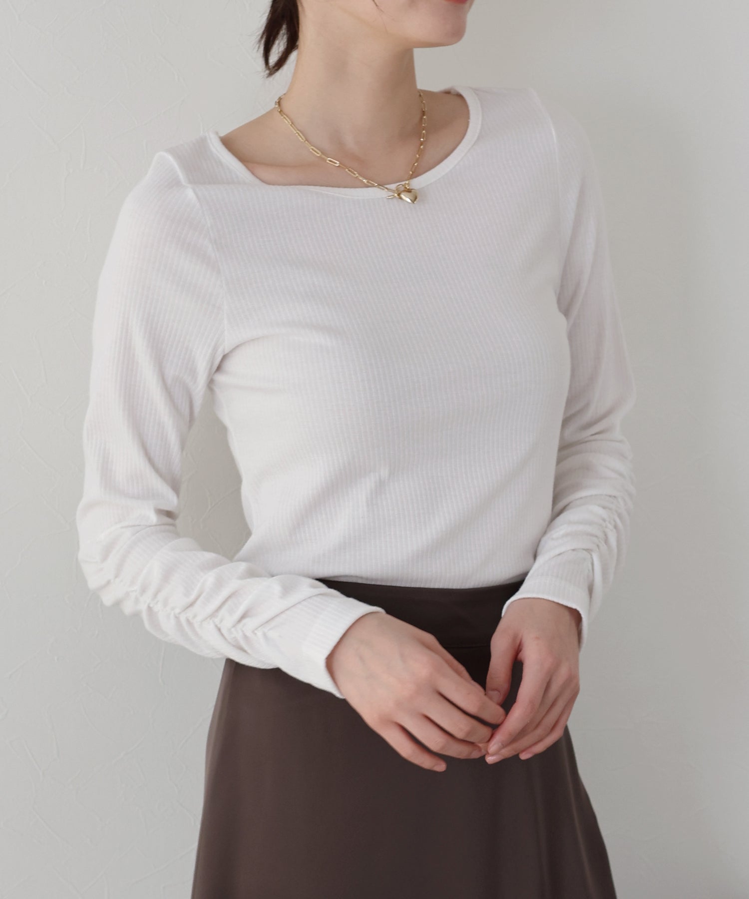 藍東 BLUEEAST 皺褶袖上衣