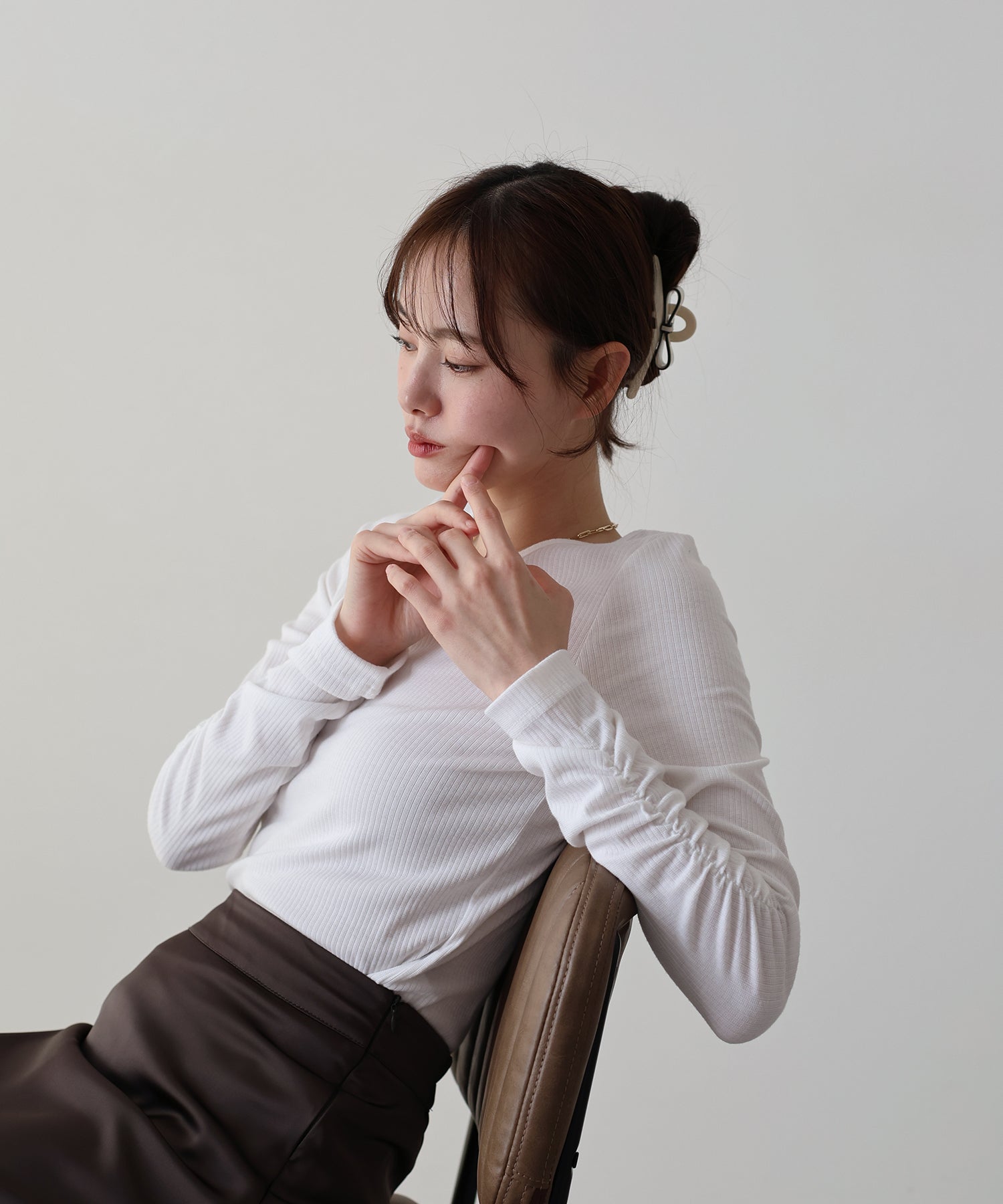 藍東 BLUEEAST 皺褶袖上衣