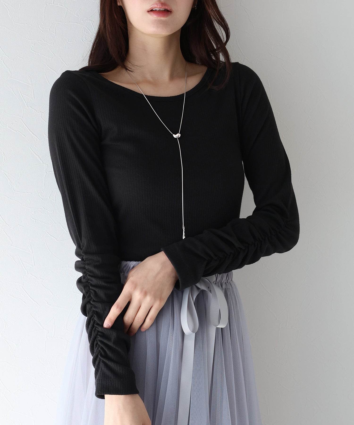 藍東 BLUEEAST 皺褶袖上衣