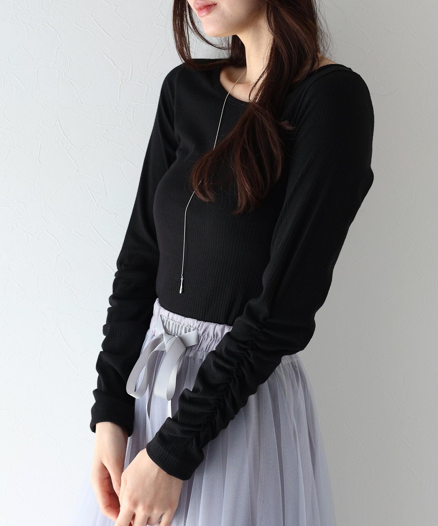 藍東 BLUEEAST 皺褶袖上衣