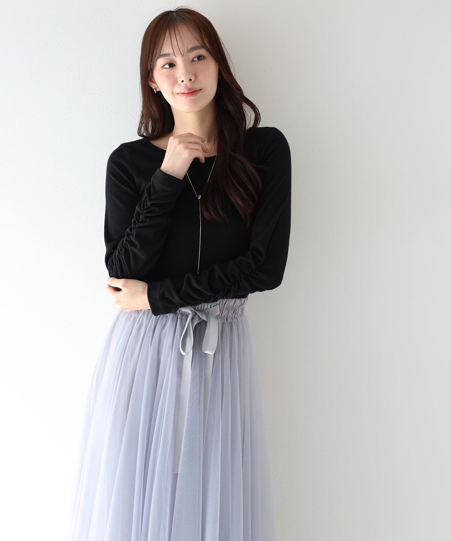 藍東 BLUEEAST 皺褶袖上衣