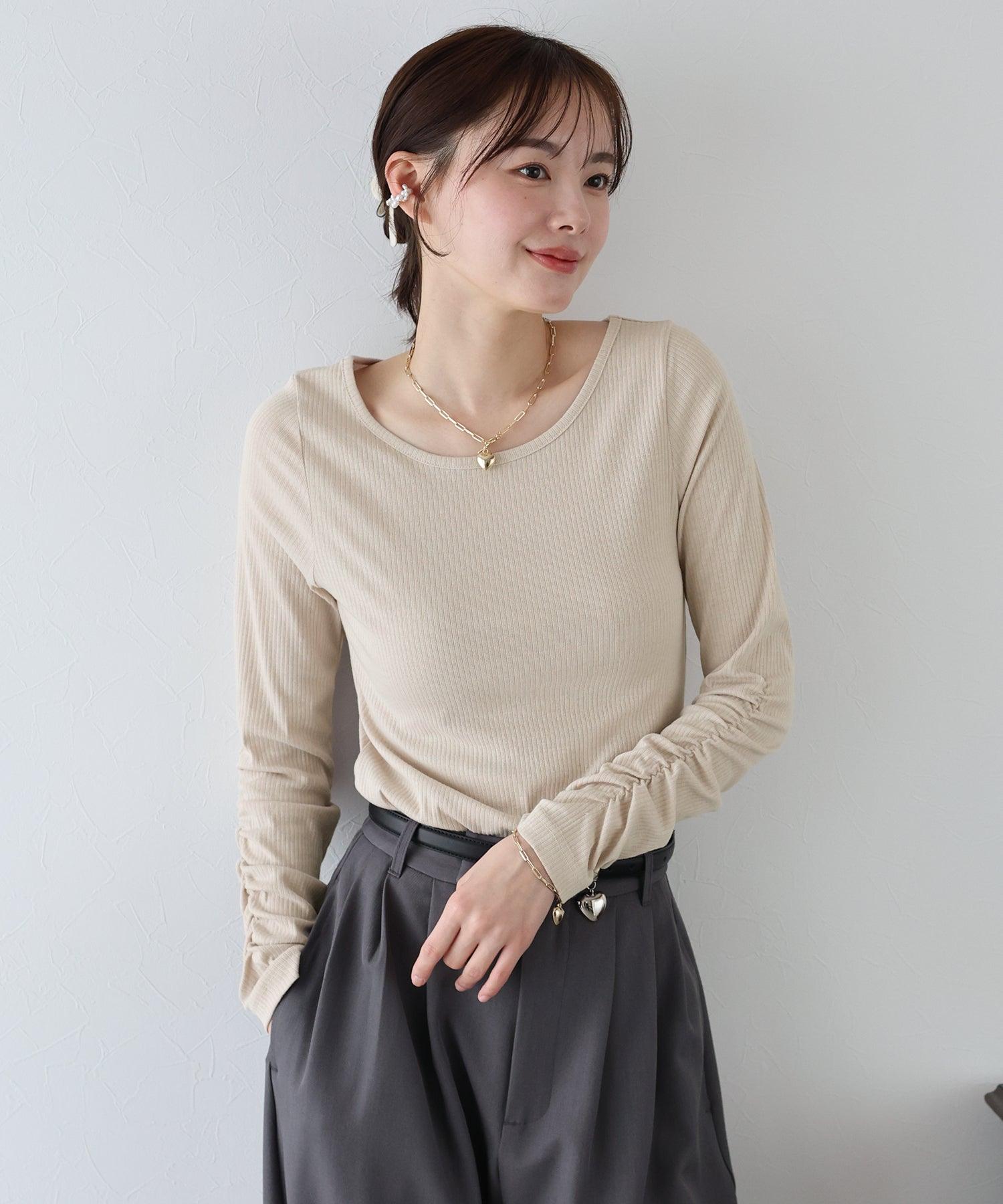 藍東 BLUEEAST 皺褶袖上衣