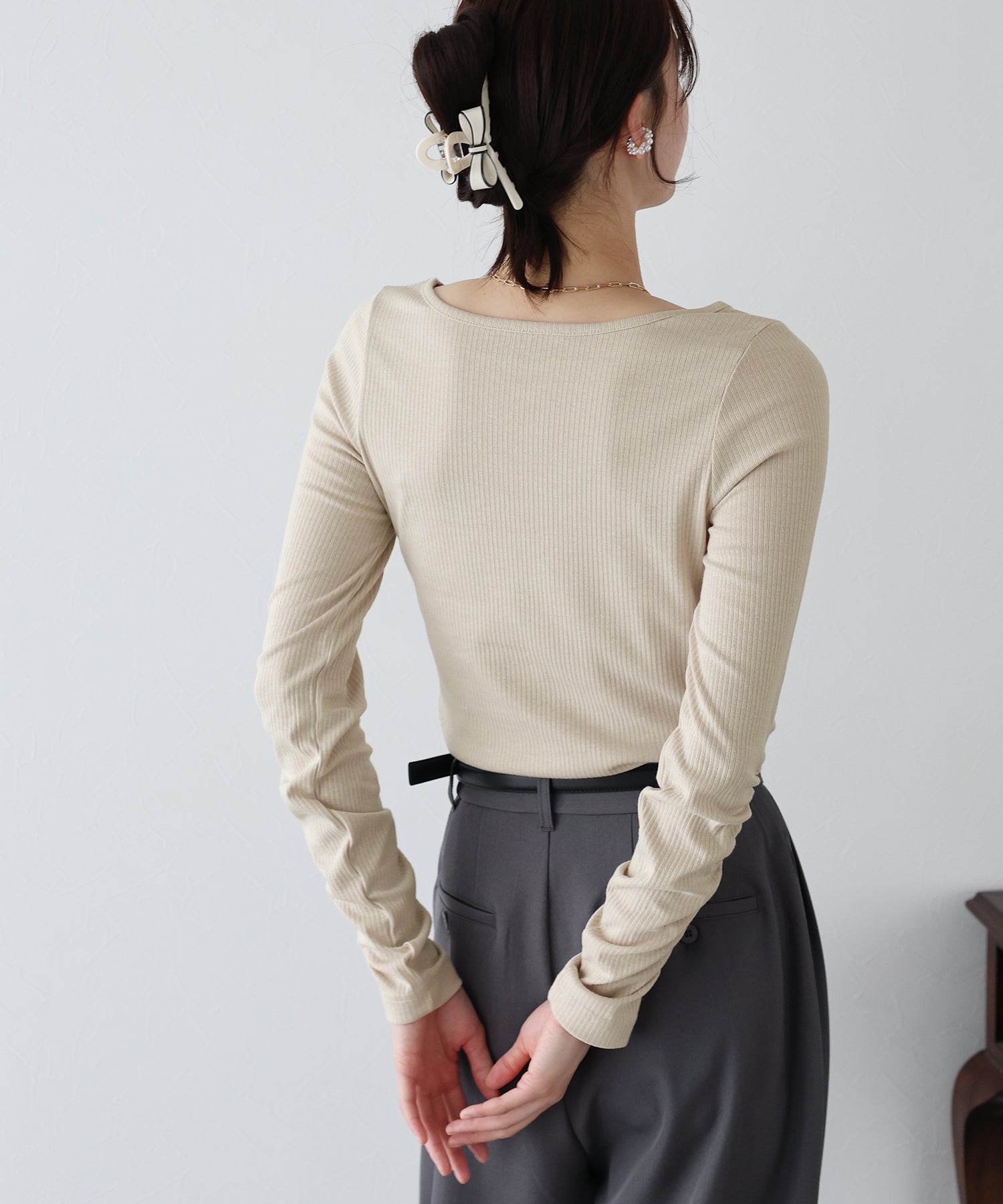 藍東 BLUEEAST 皺褶袖上衣