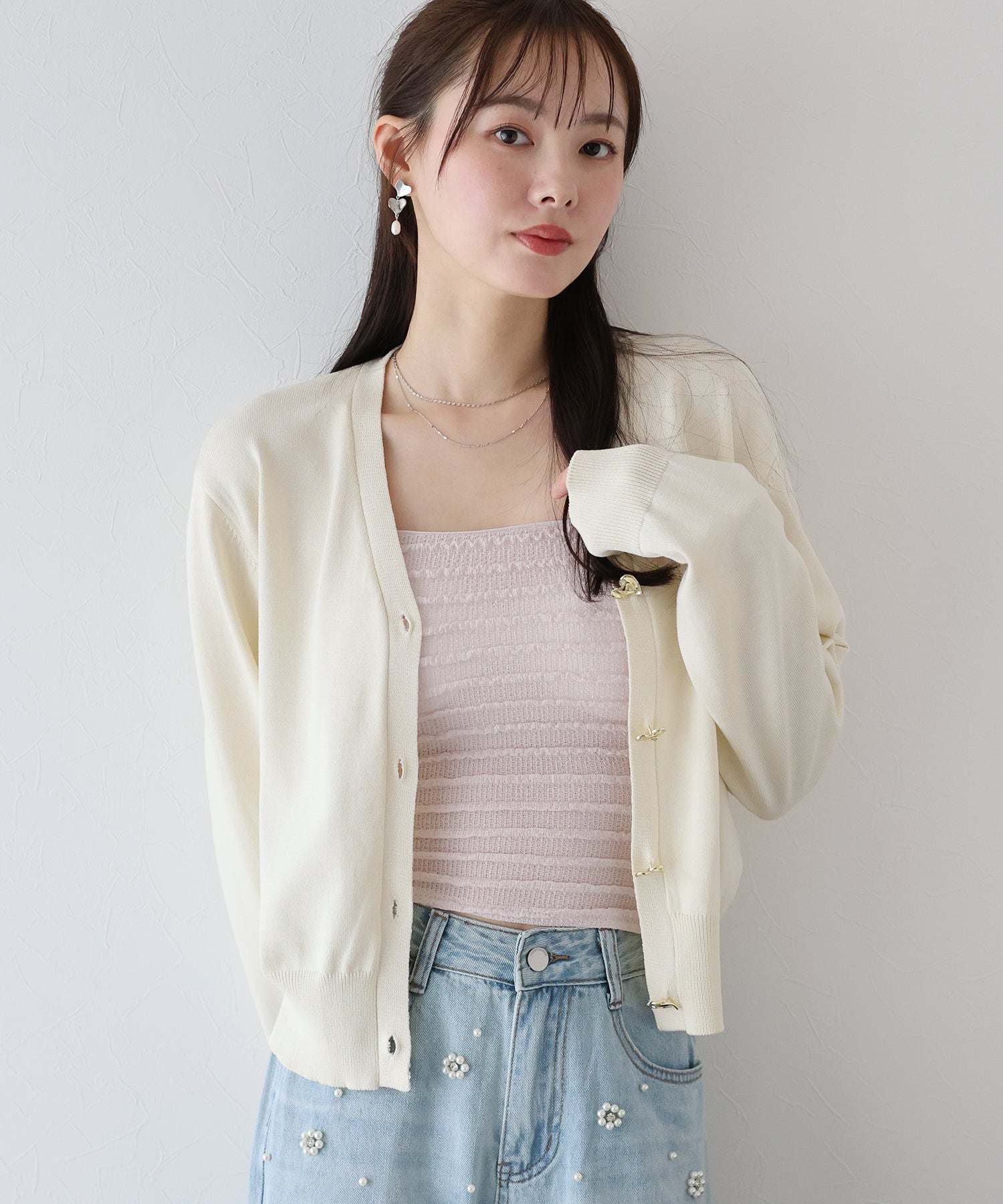 ブルーイースト BLUEEAST カップ付きシャーリングキャミソール (ブルー) ブルー