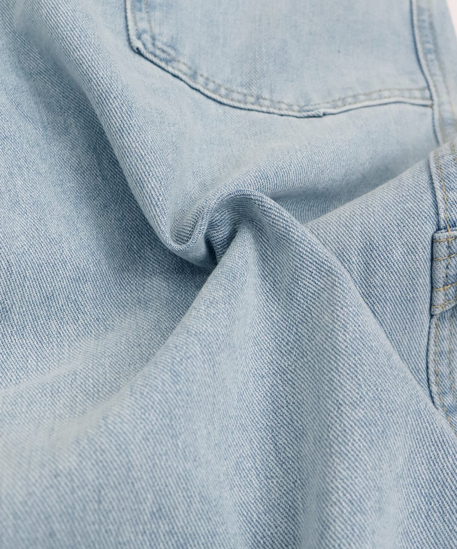 ブルーイースト BLUEEAST バックゴムペインターカーブデニムパンツ (ネイビー) ネイビー