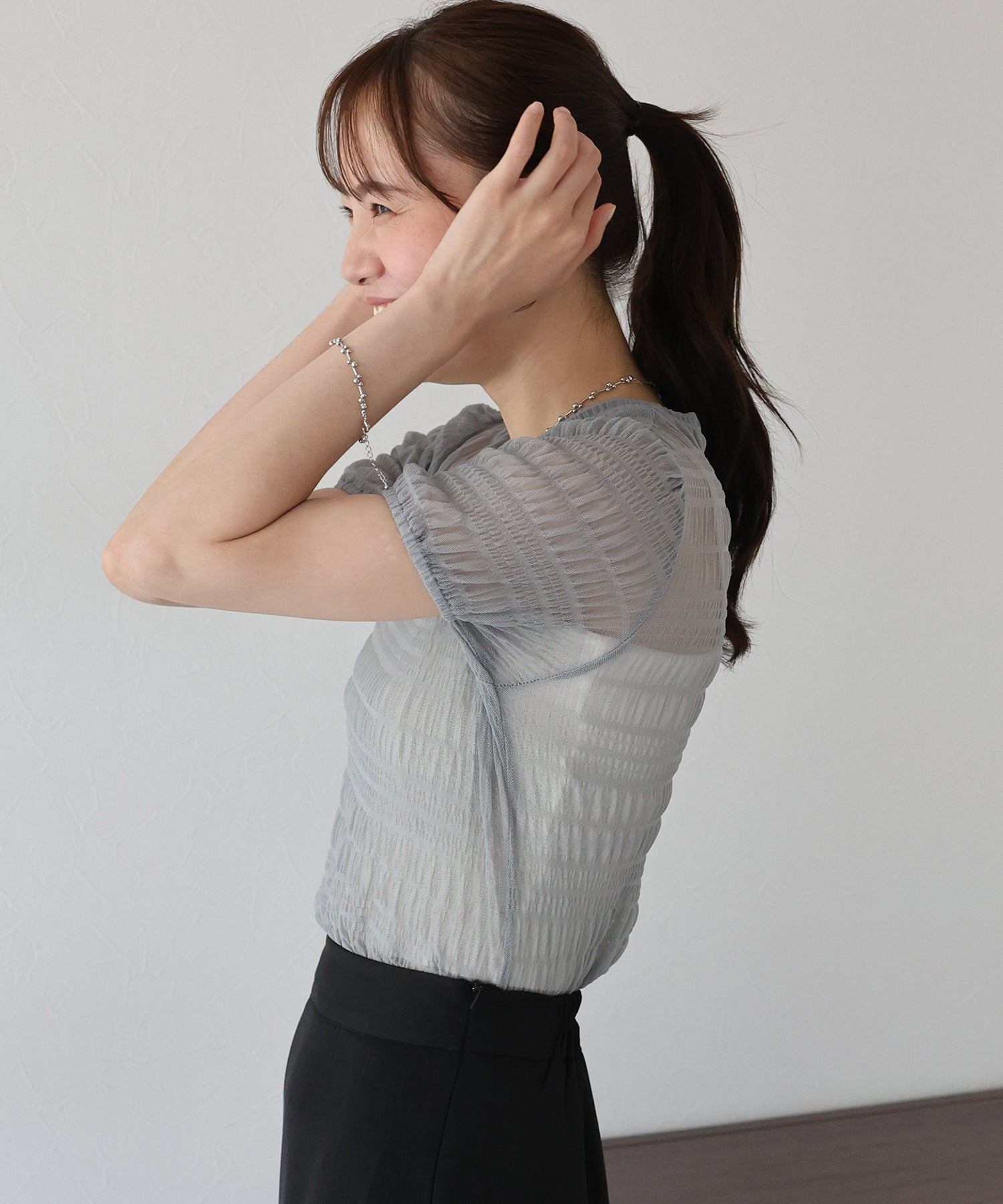 ブルーイースト BLUEEAST シャーリングシアーTシャツ (グレー) グレー