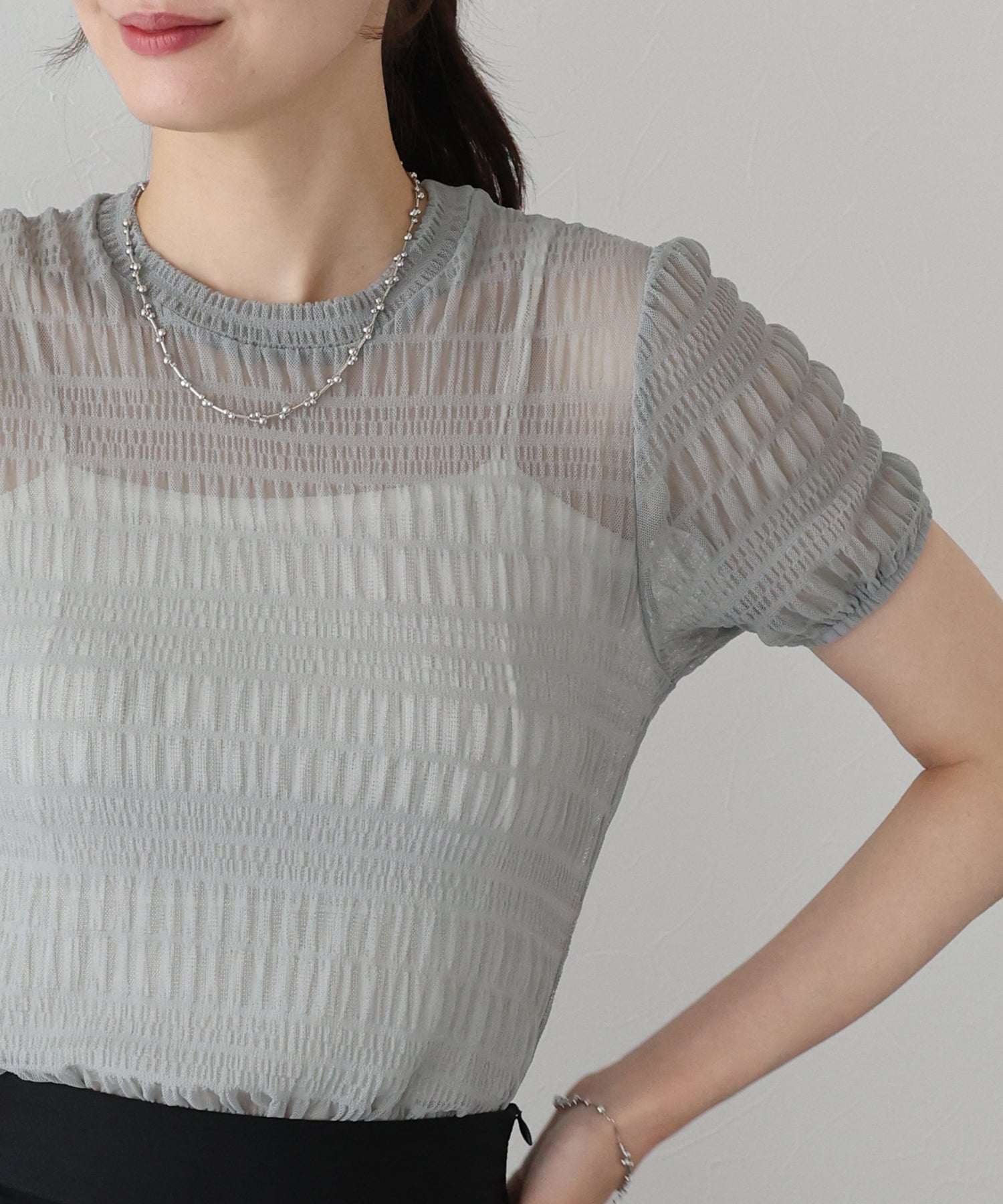 ブルーイースト BLUEEAST シャーリングシアーTシャツ (グレー) グレー