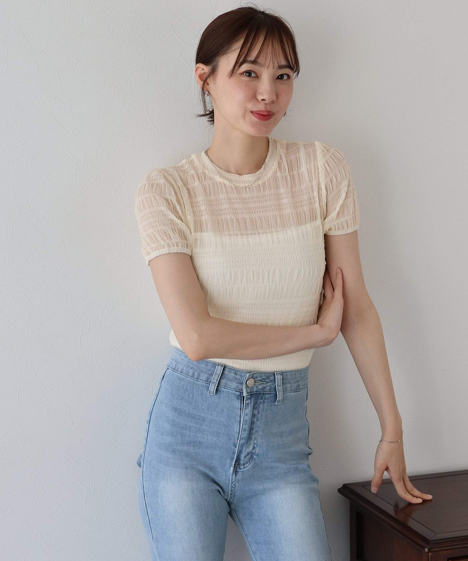 ブルーイースト BLUEEAST シャーリングシアーTシャツ (グレー) グレー