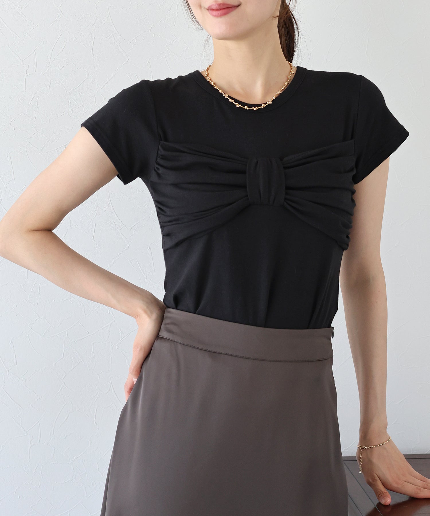 ブルーイースト BLUEEAST フロントリボンT (ピンク) ピンク