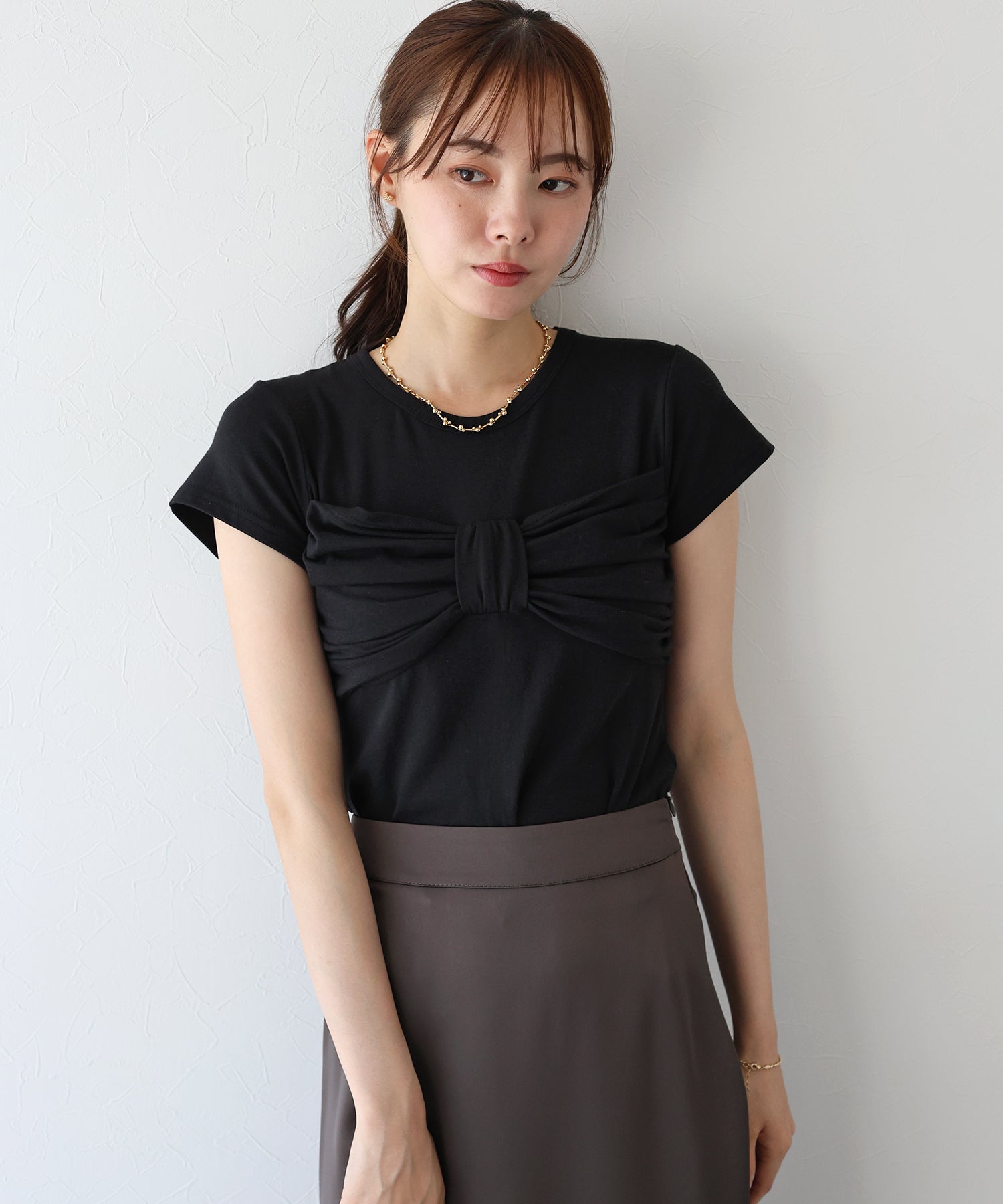 ブルーイースト BLUEEAST フロントリボンT (ピンク) ピンク